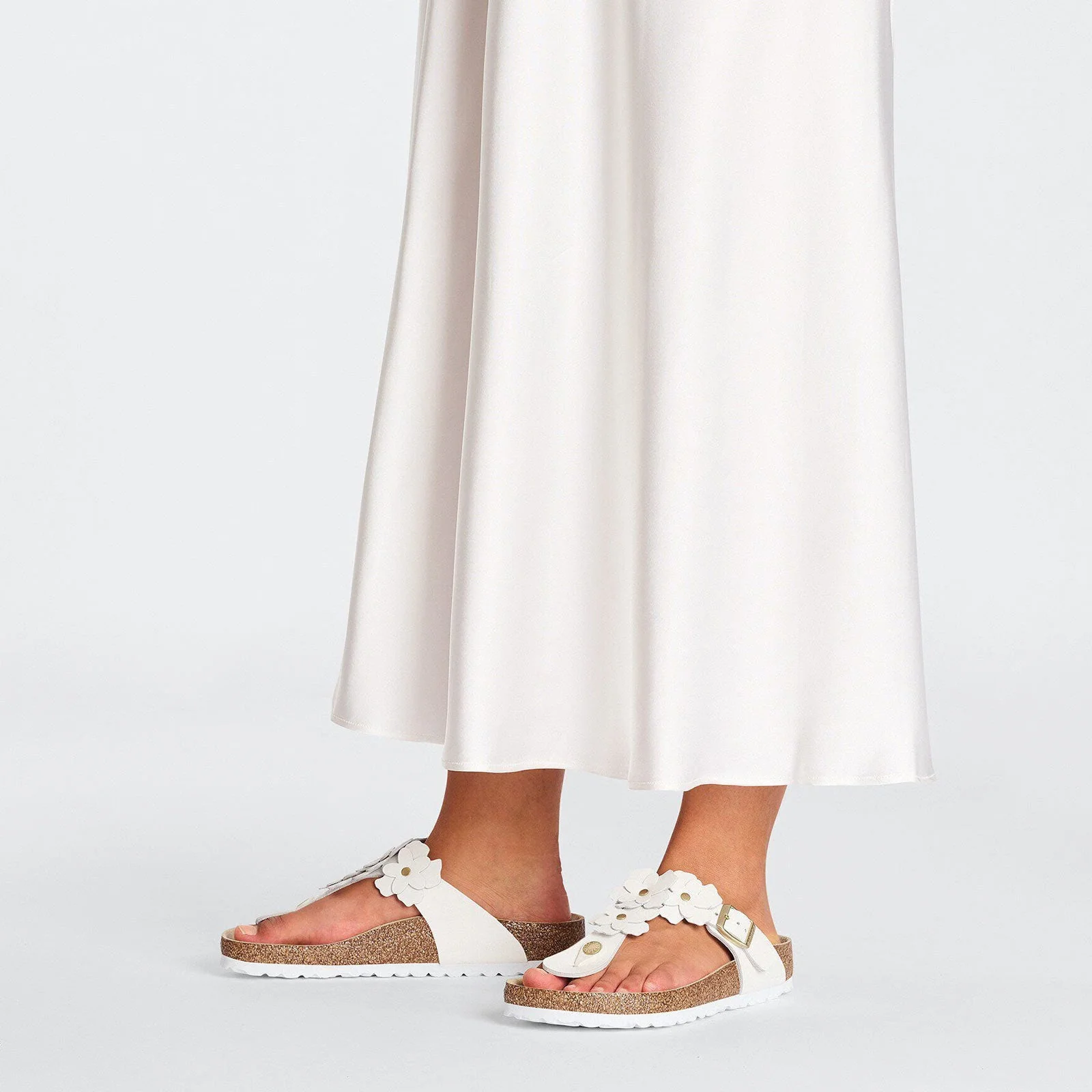 Gizeh Narrow Fit Flower Embellishment white - Image 4