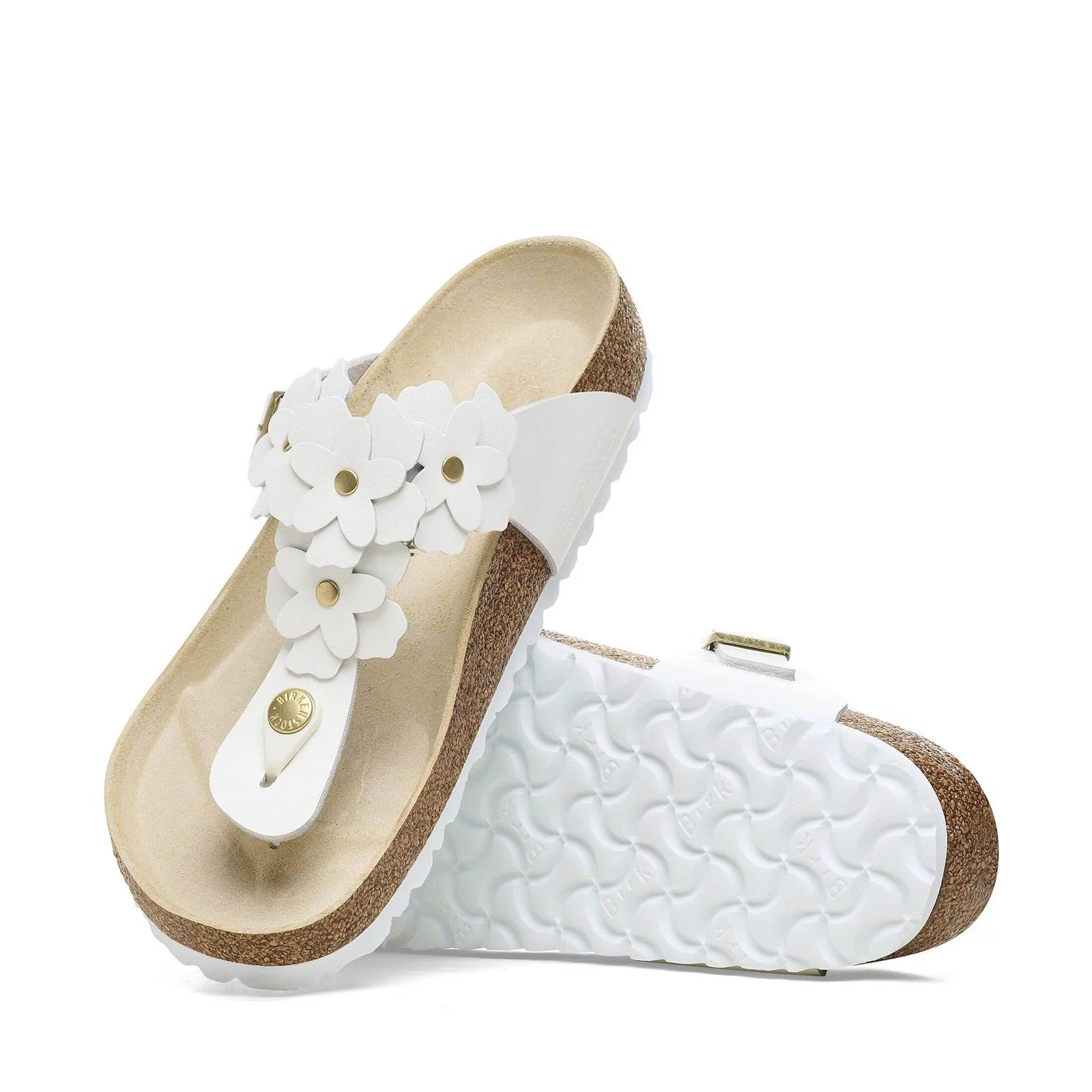 Gizeh Narrow Fit Flower Embellishment white - Image 6
