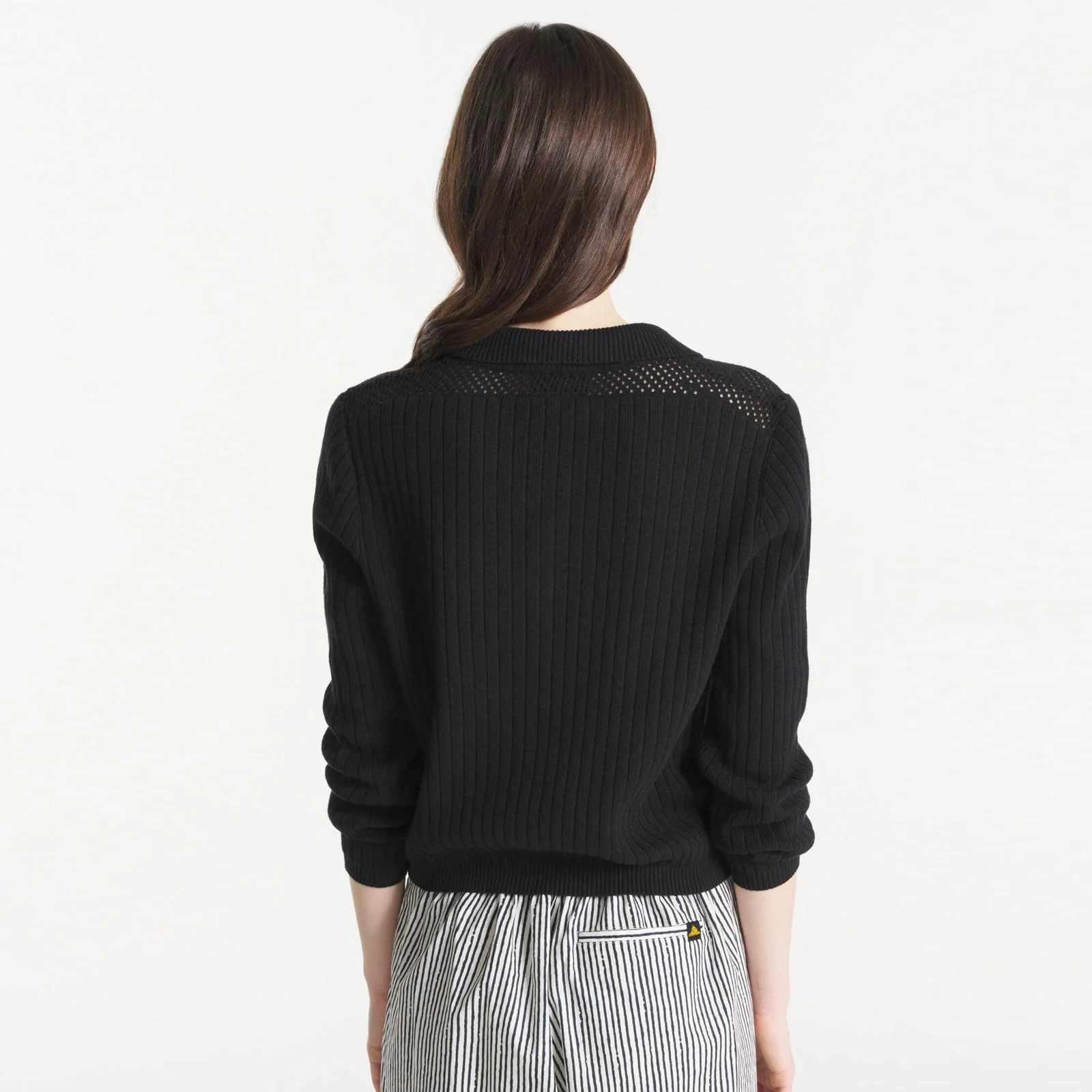 Grazia Fancy Knit Cardigan black - Image 2