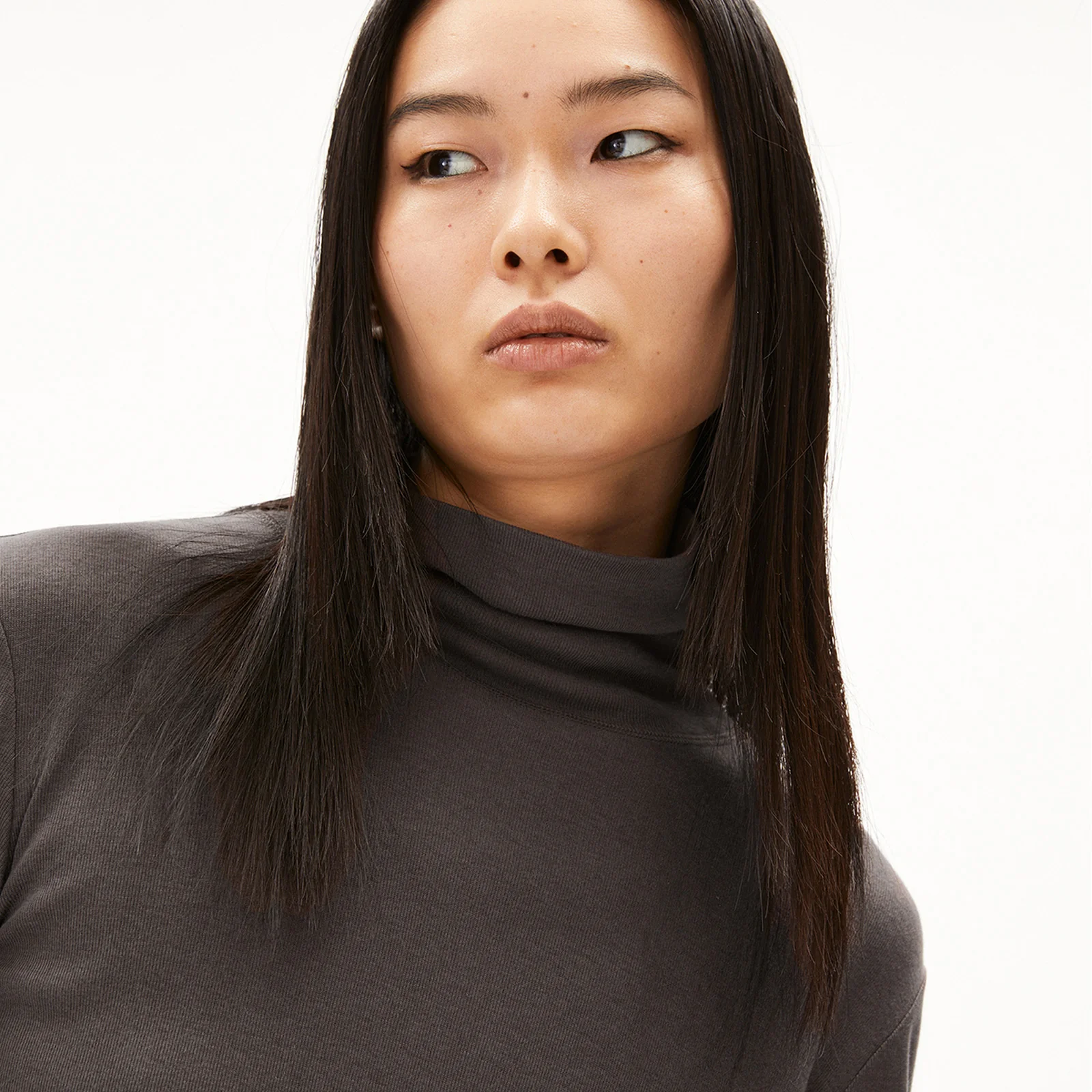Graziliaa Wool Blend Longsleeve iron cast - Image 3