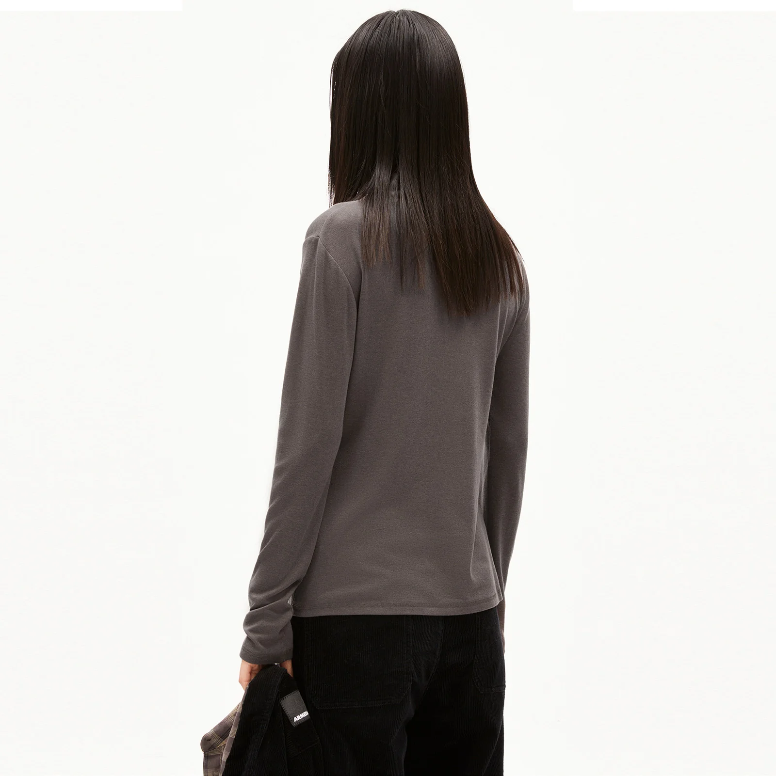 Graziliaa Wool Blend Longsleeve iron cast - Image 4