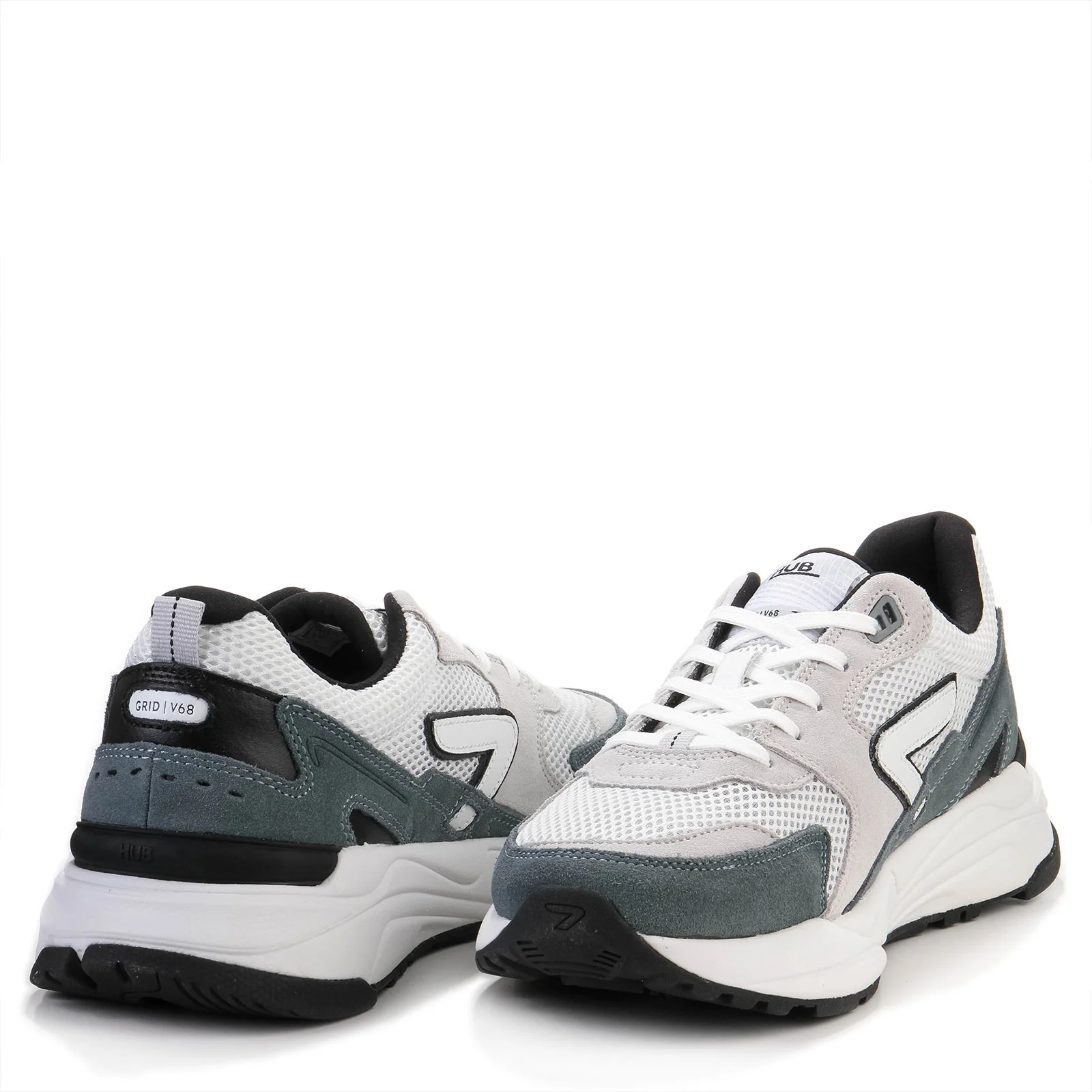 Grid-M S48 white/night green/white-blk - Image 3
