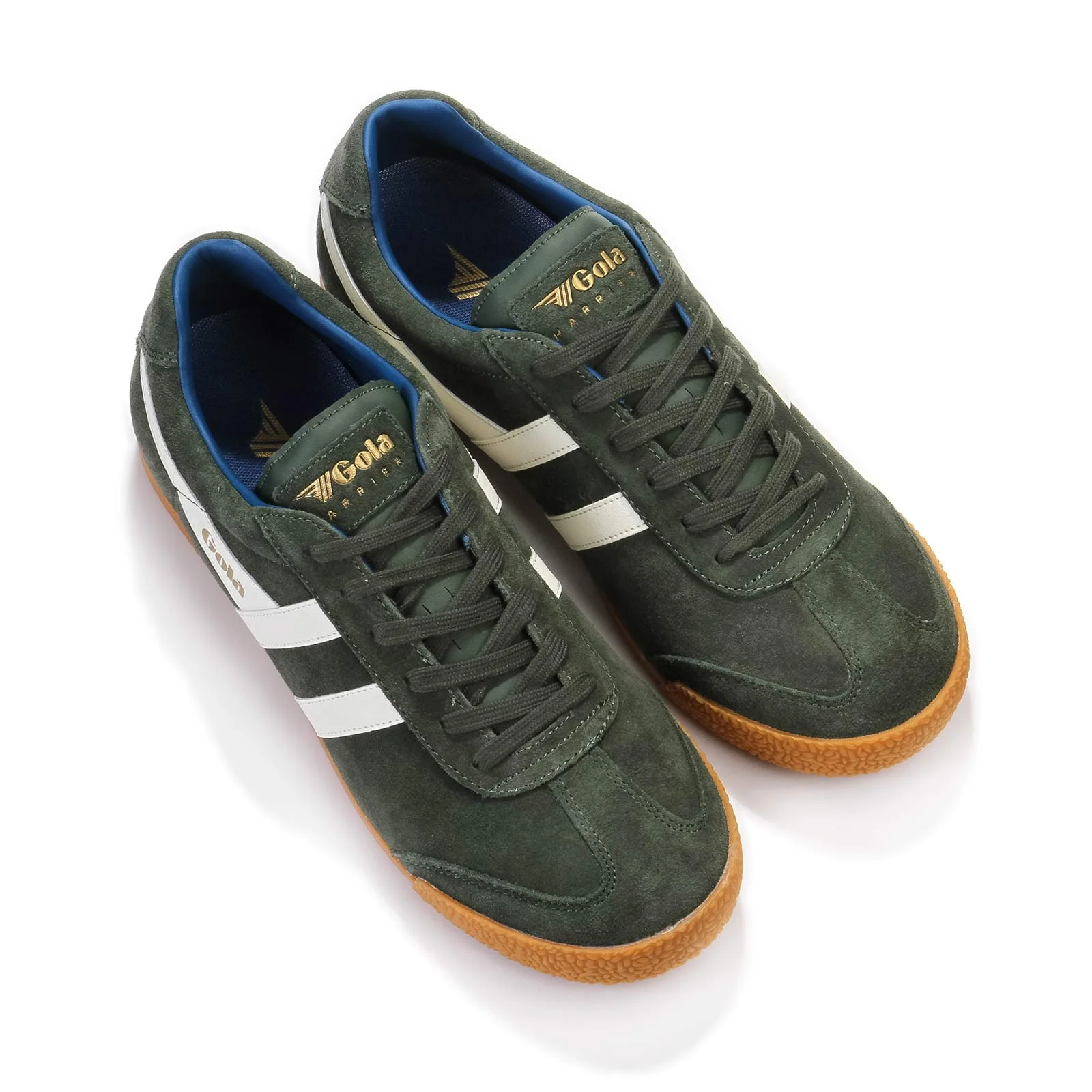 Harrier Suede dark khaki/off white/marine blue - Image 4