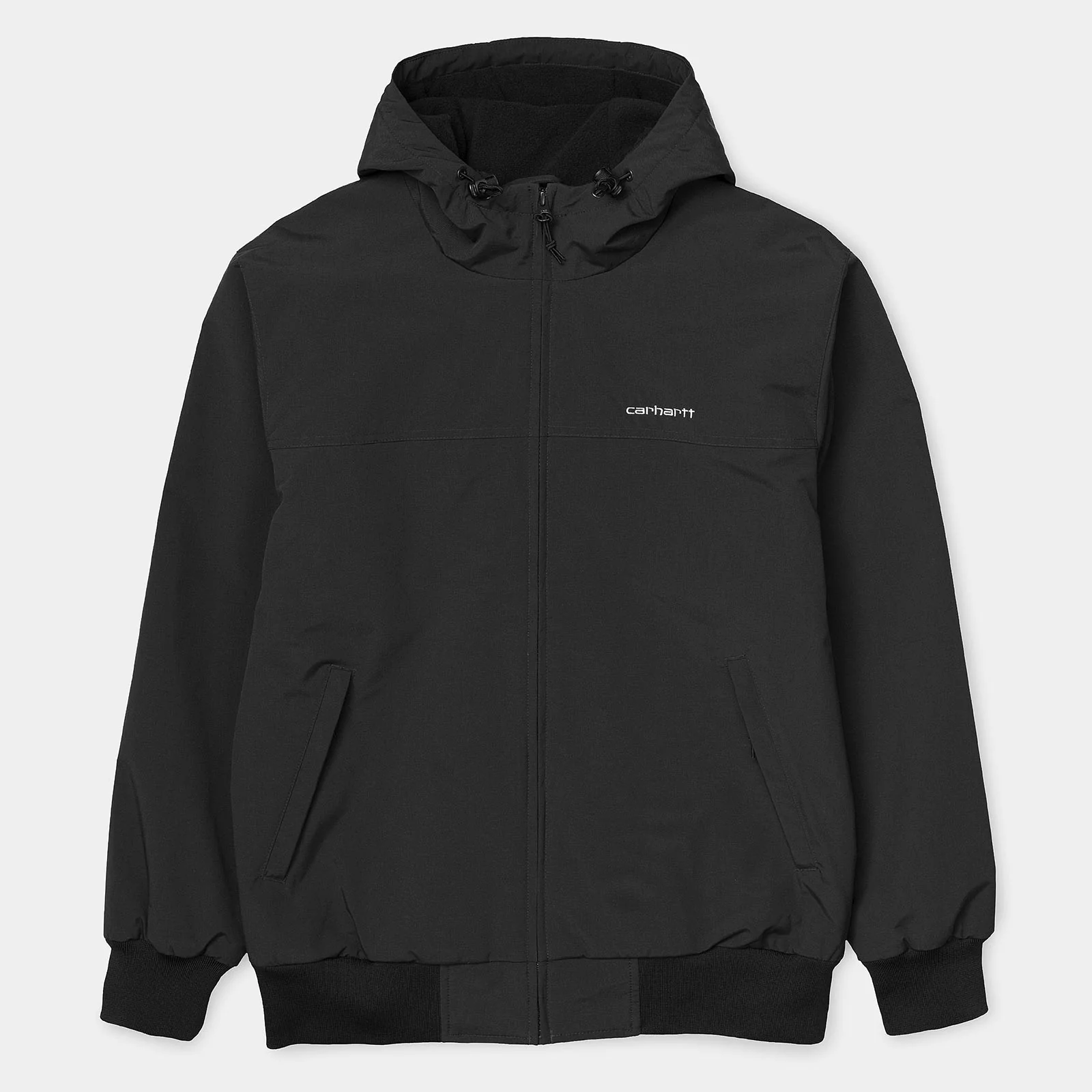 Hooded Sail Jacket Black/White - Image 6