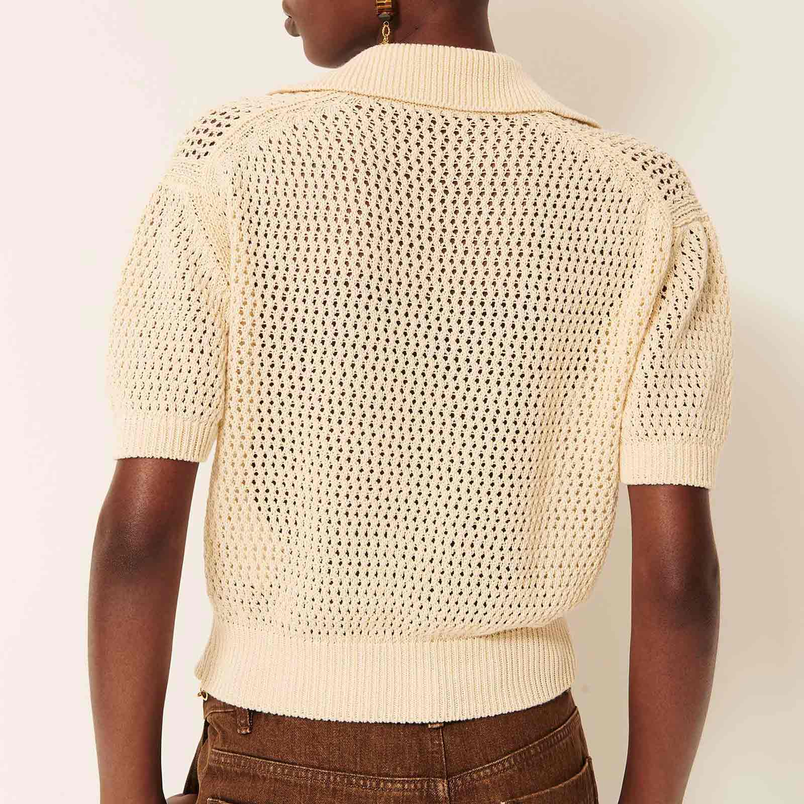 Horizonte SS Polo Jumper sand - Image 2