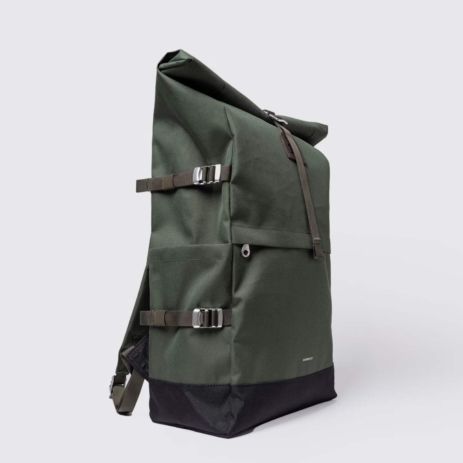 Icon Rolltop Backpack L dawn green/dark brown leather - Image 4