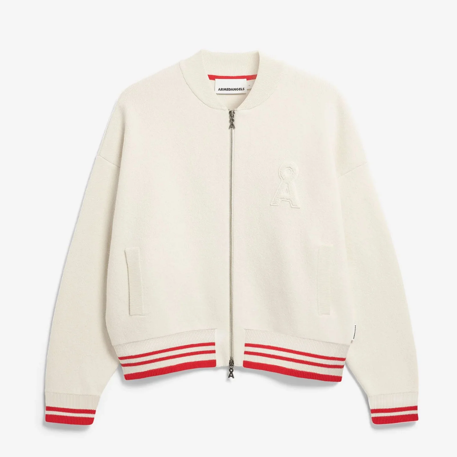 Iconic Å Bomber Jacket oatmilk/mars red - Image 4