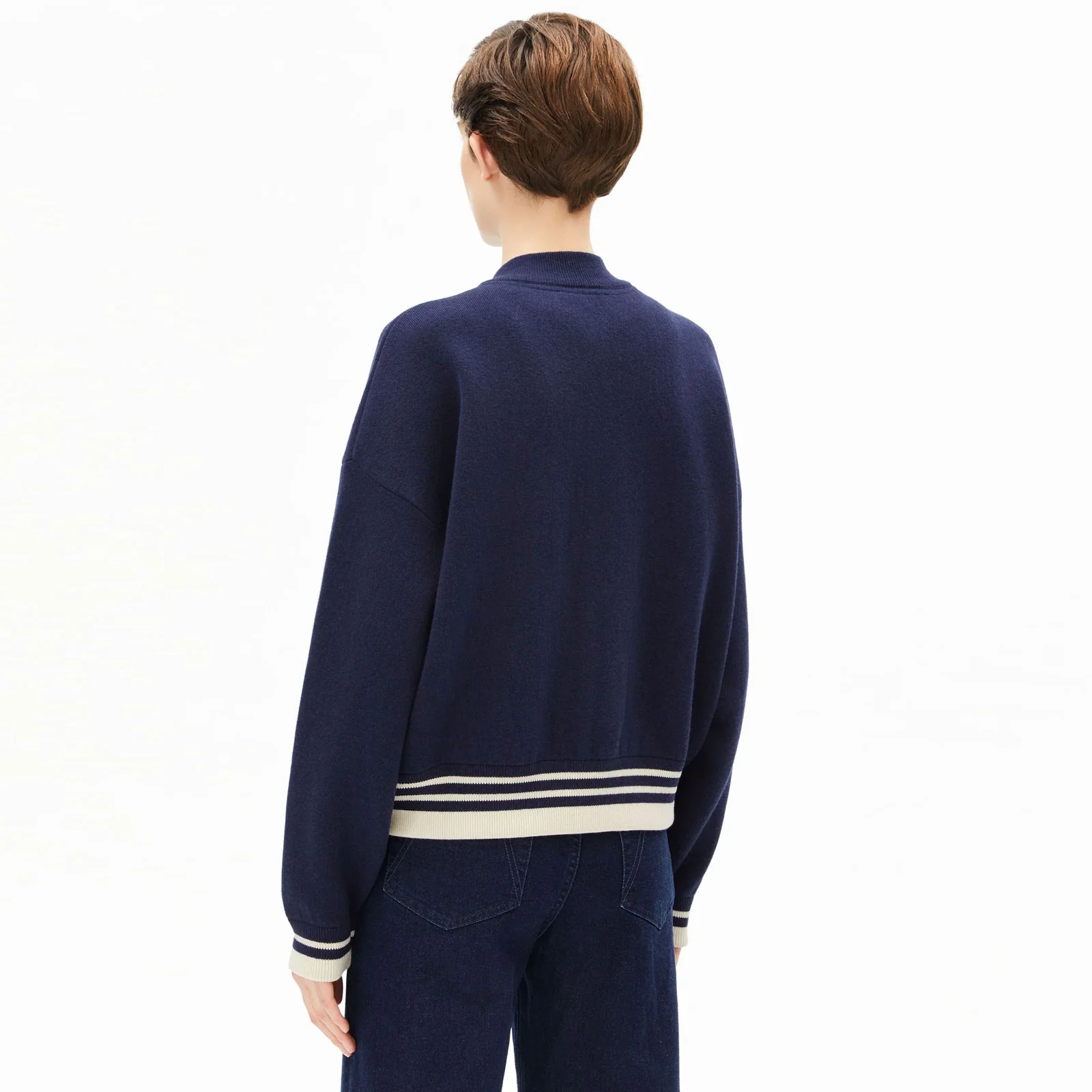 Iconic Å Bomber Jacket tinted navy/oatmilk - Image 2