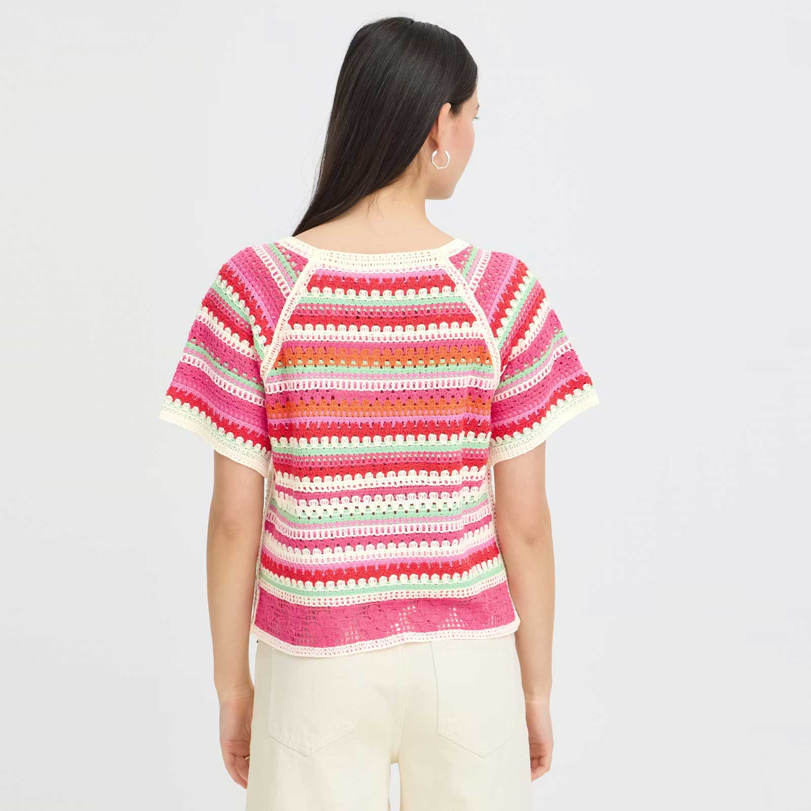 IHBandie Crochet Jumper multicolor stripe - Image 2