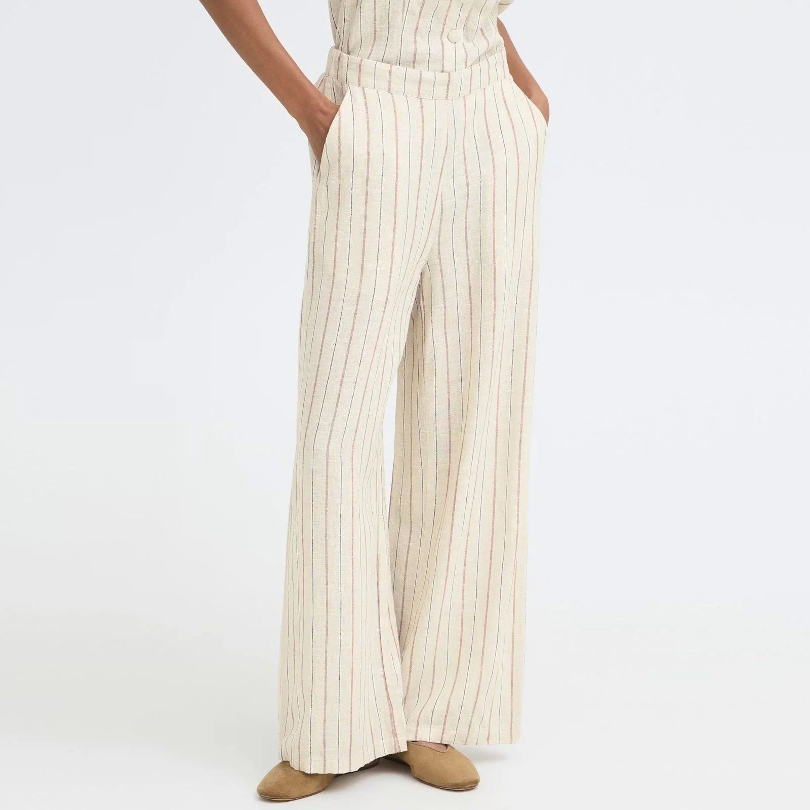 IHLinno PA4 Pants brown stripe