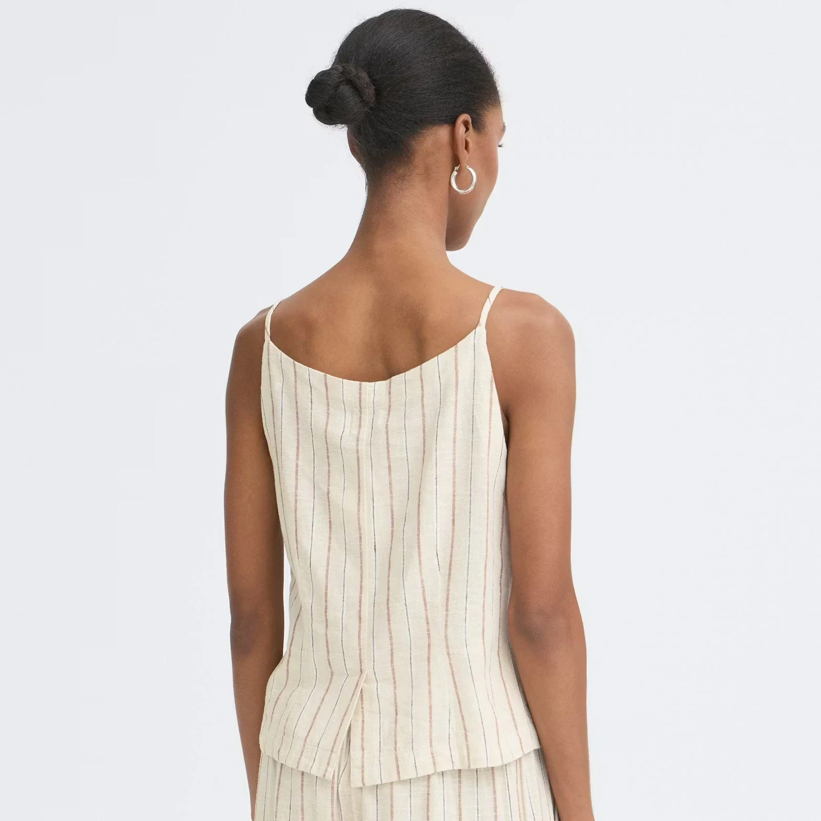 IHLinno WA2 Waistcoat brown stripe - Image 2