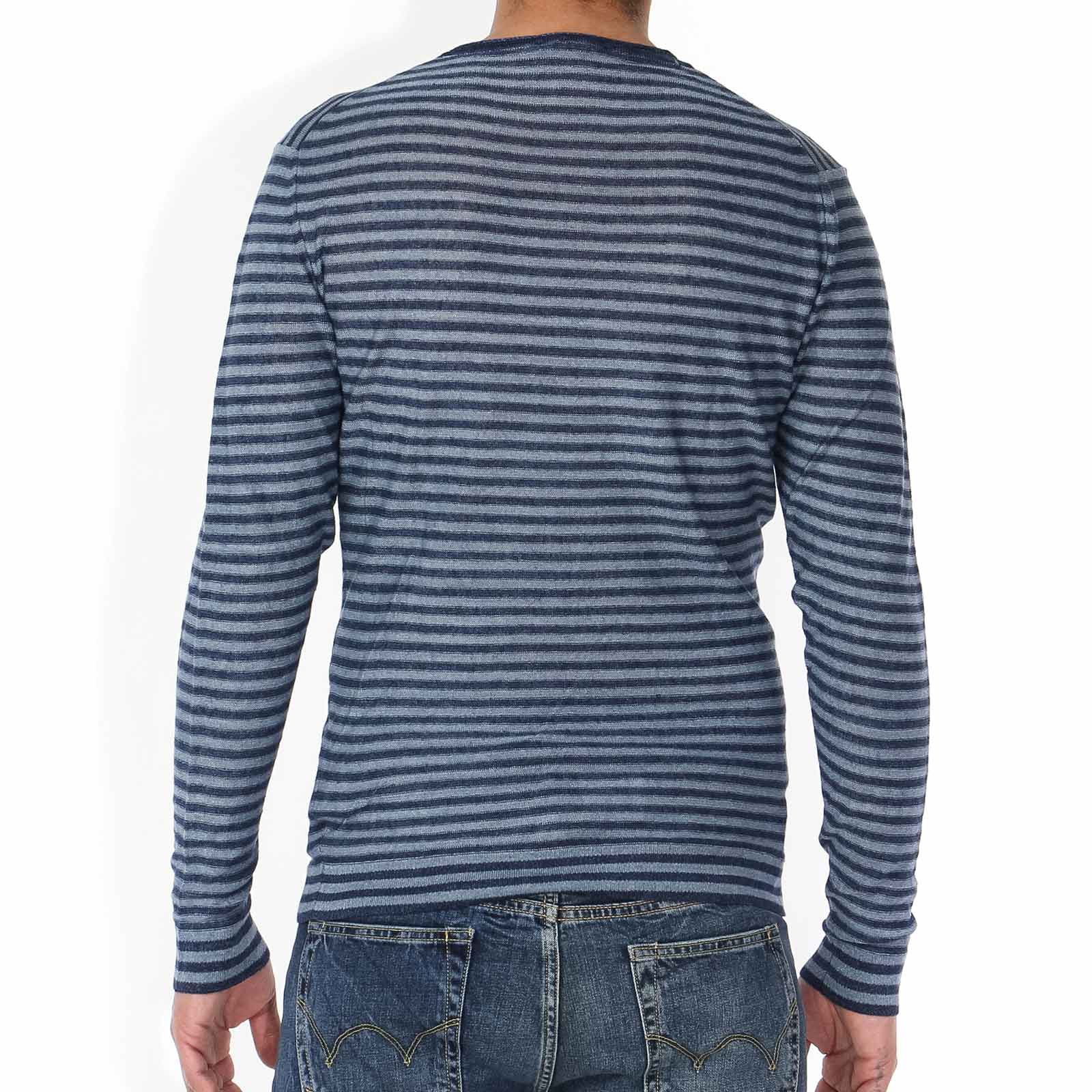 Keaton Stripe Jumper indigo/lt indigo stripe - Image 2