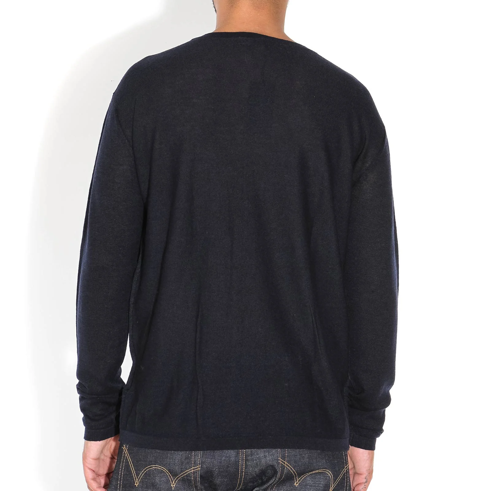 Pierre Linen Jumper navy melange - Image 2