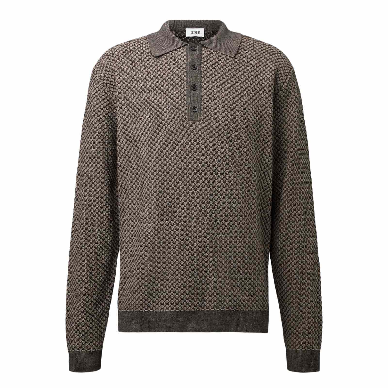 Jonnte L/S Polo 425183 chocolate brown - Image 4