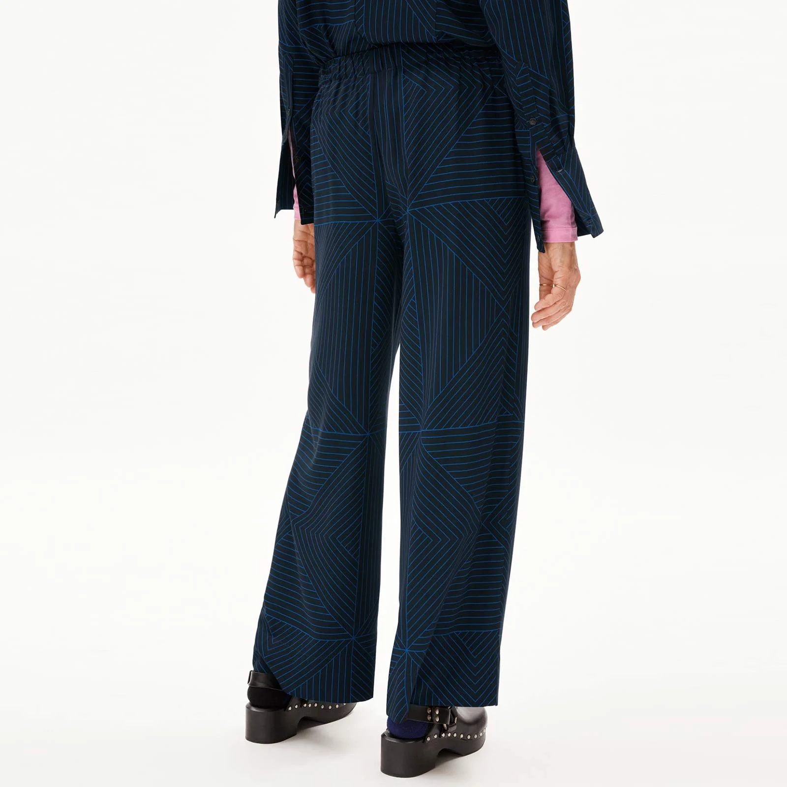 Jovaalie Graphic Lines Pants cool ash - Image 4