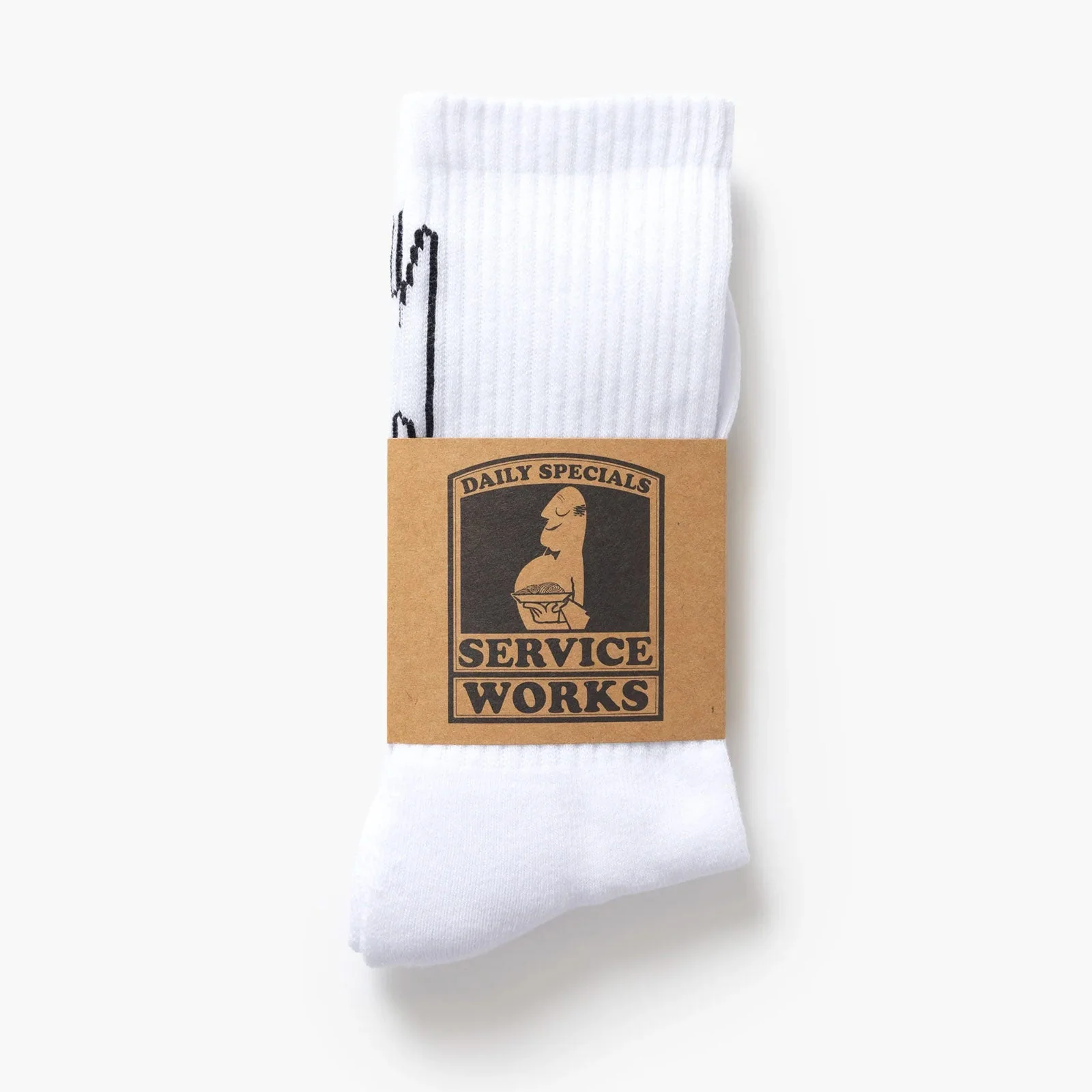 Knife & Fork Socks white - Image 2