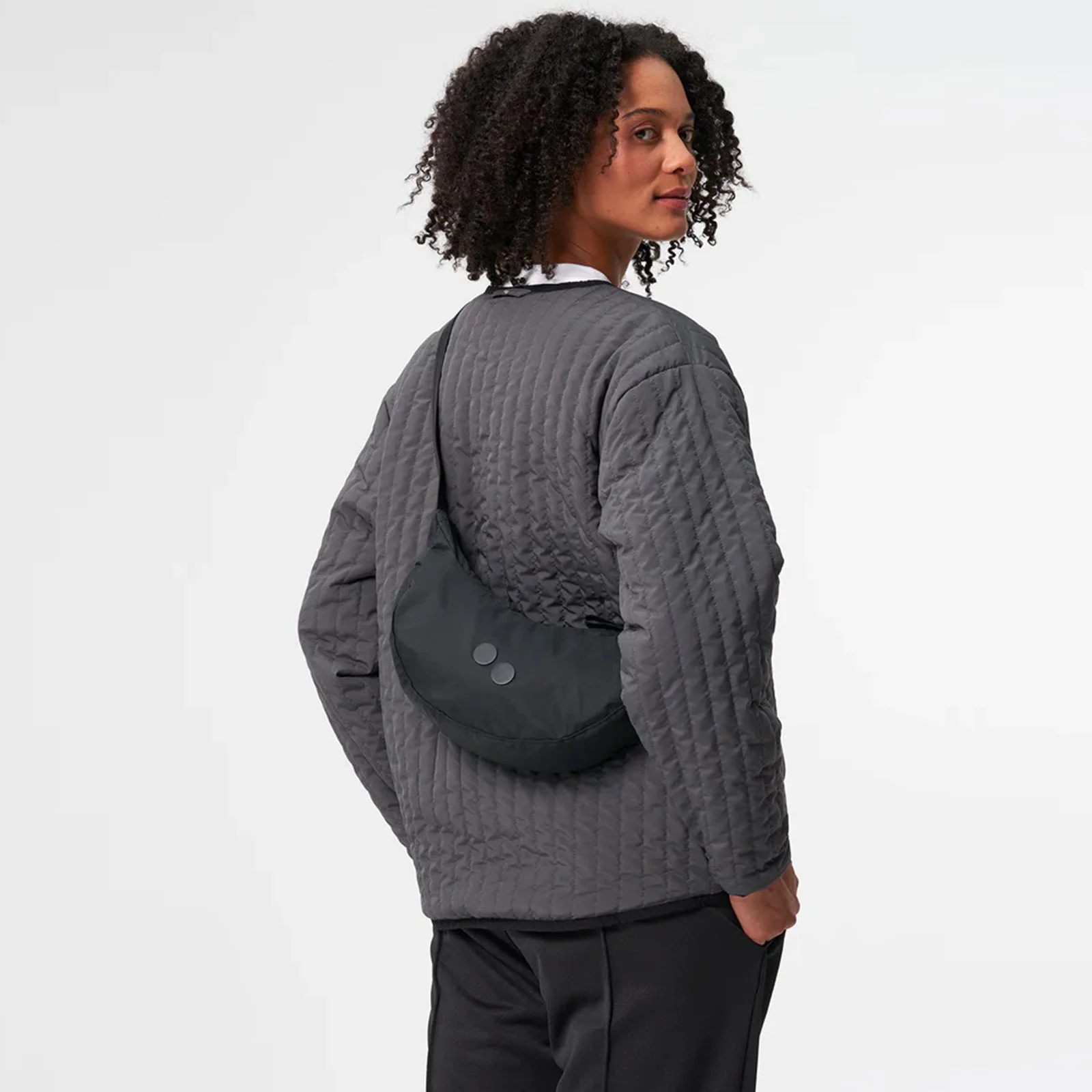 Krumm Small Crossbody Bag pure black - Image 6
