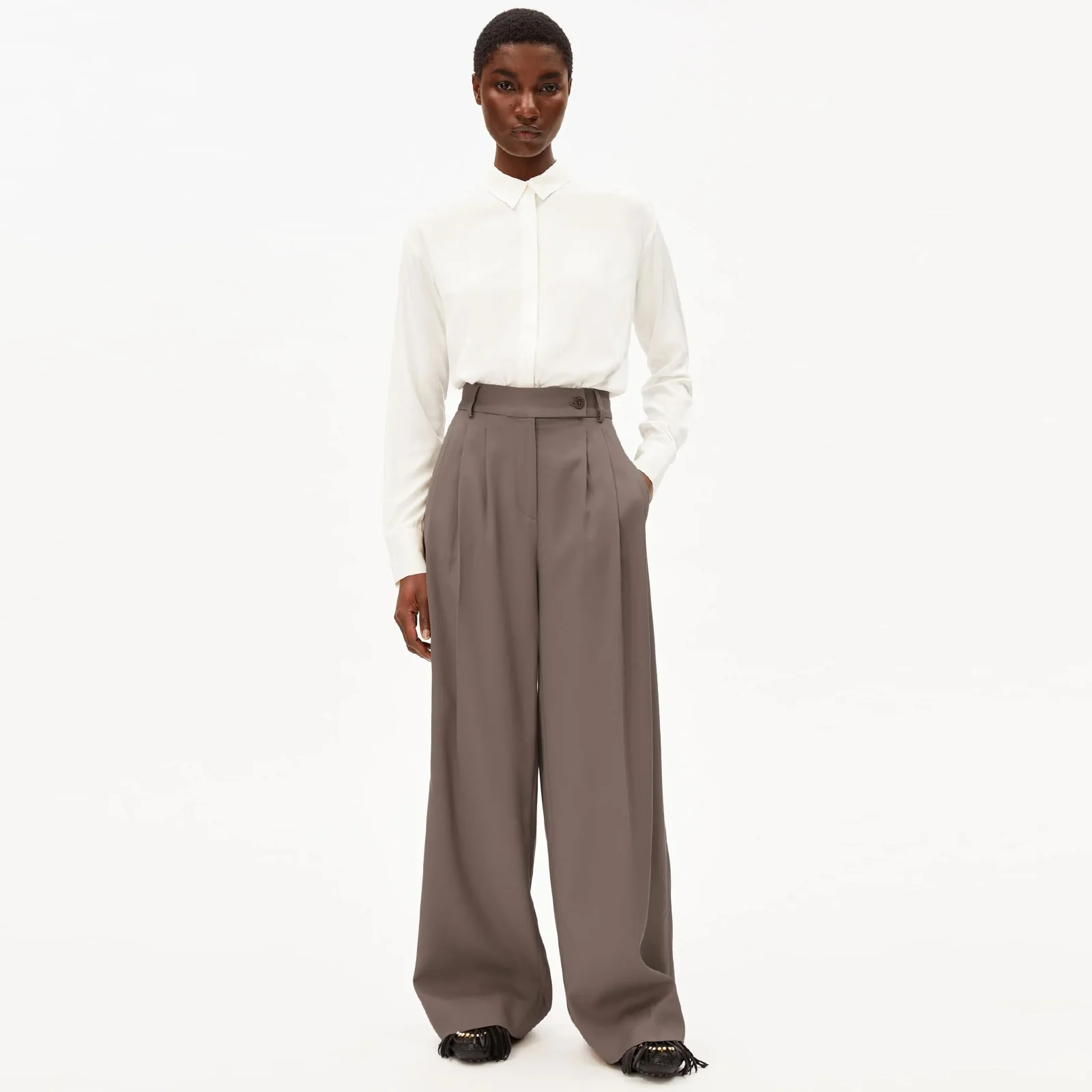 Larisaana Longsleeve Blouse off white - Image 3