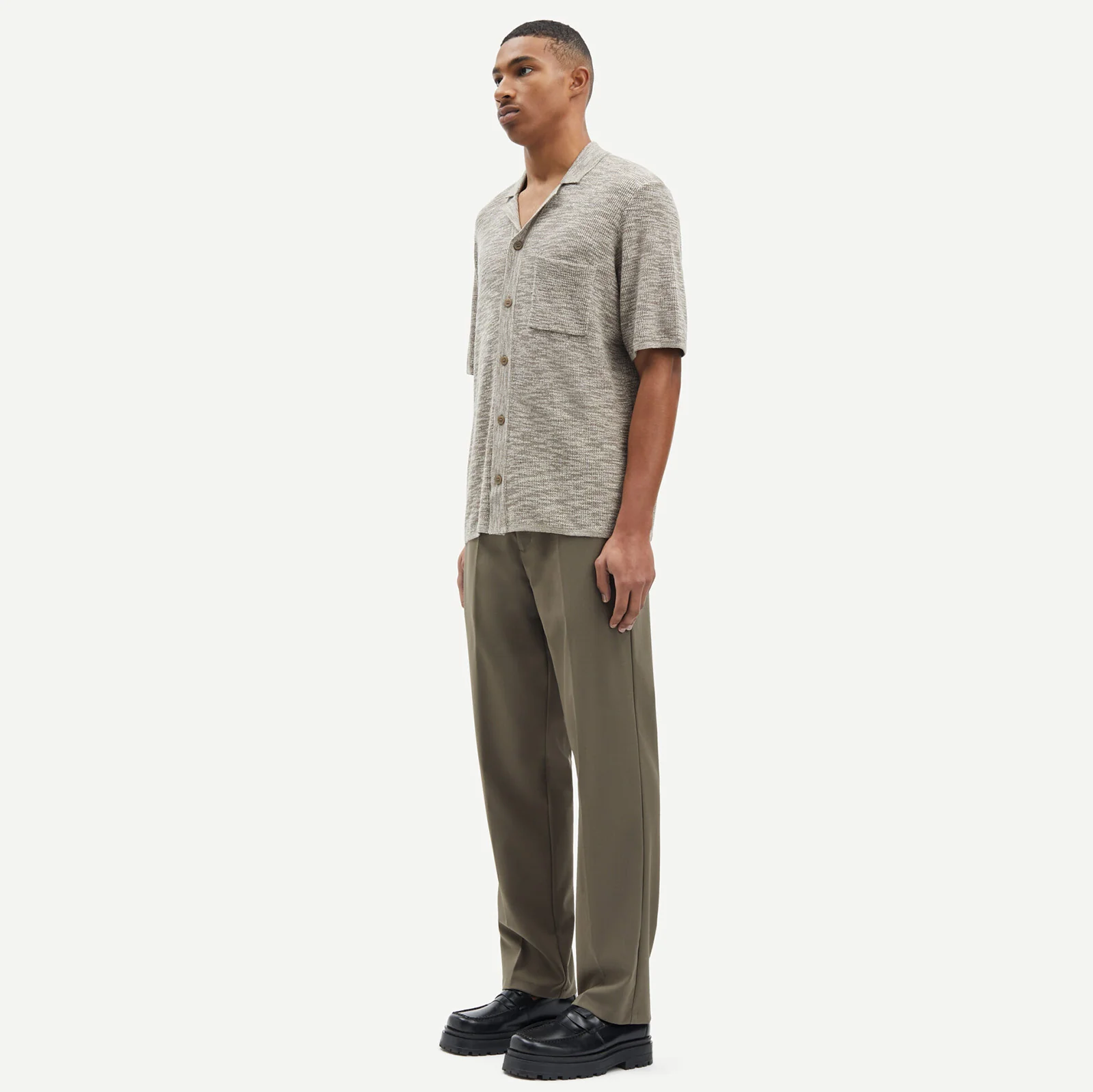 Larry Short Sleeve Shirt bungee cord melange - Image 2