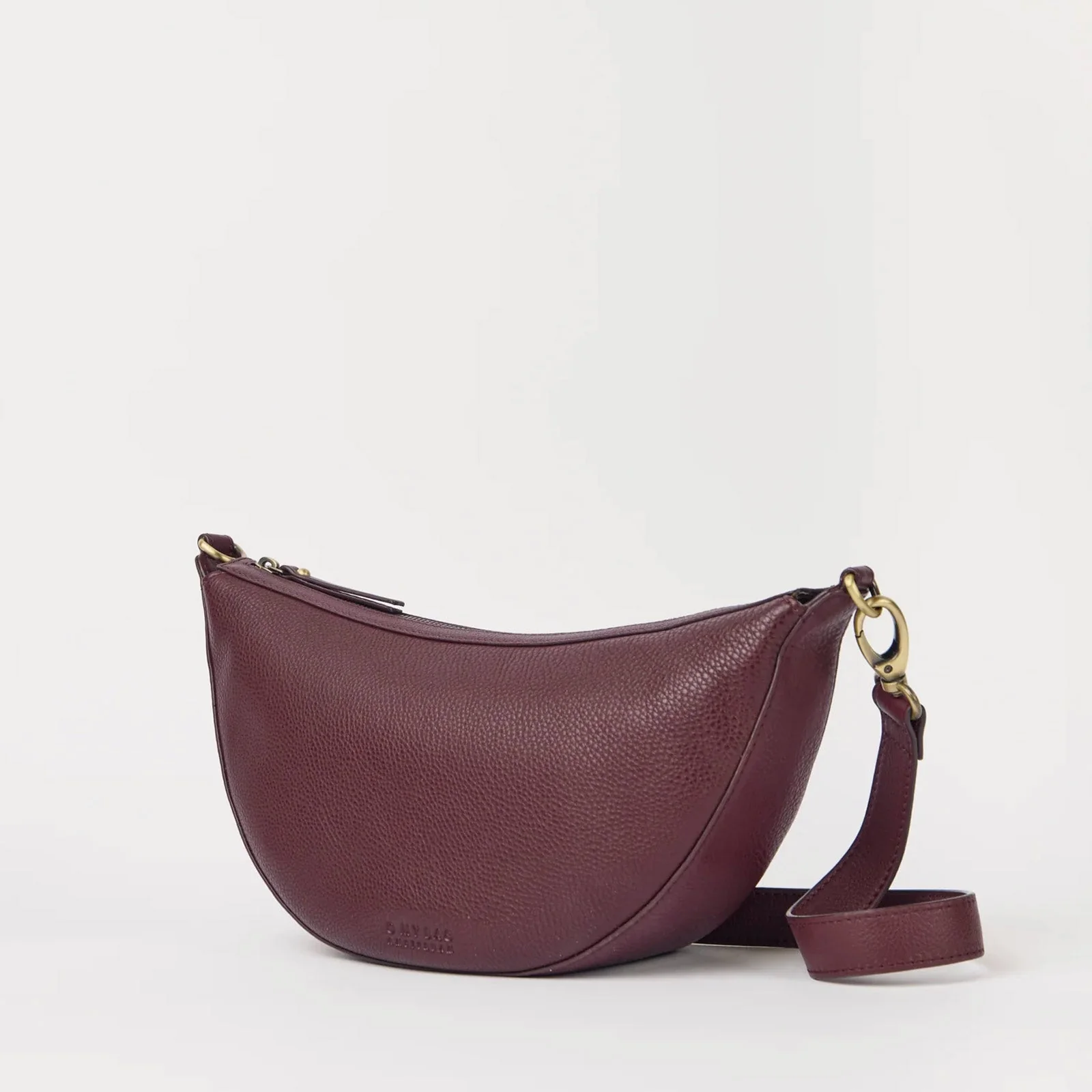 Leo Midi Soft Grain Leather Bag dark cherry - Image 2