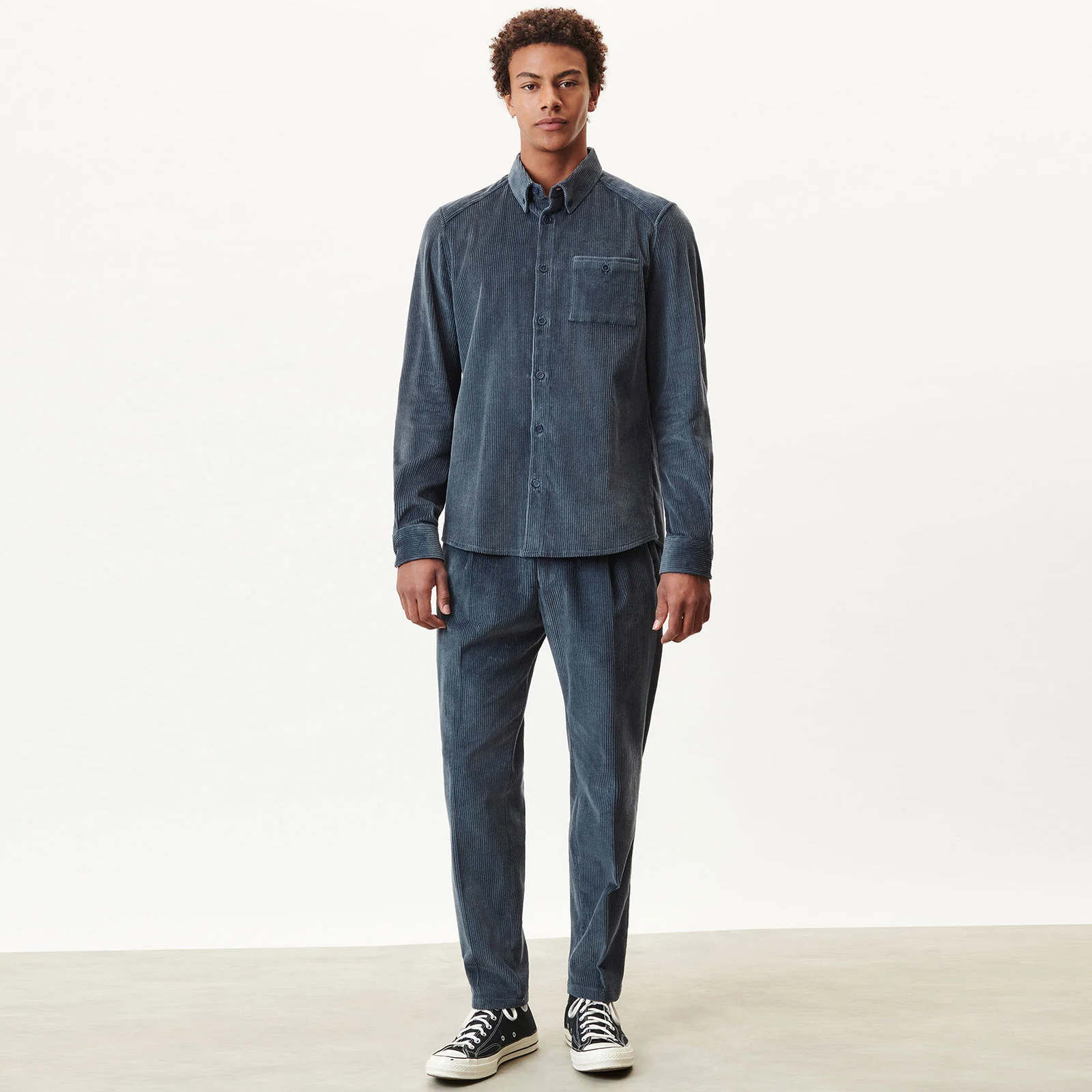 Liet Cord Shirt dark blue - Image 2