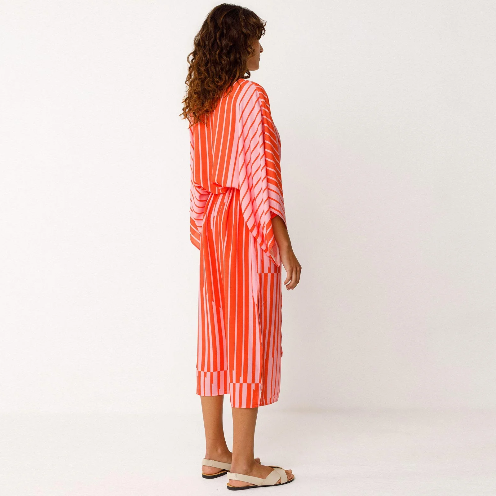 Ligi Dress red stripes - Image 2