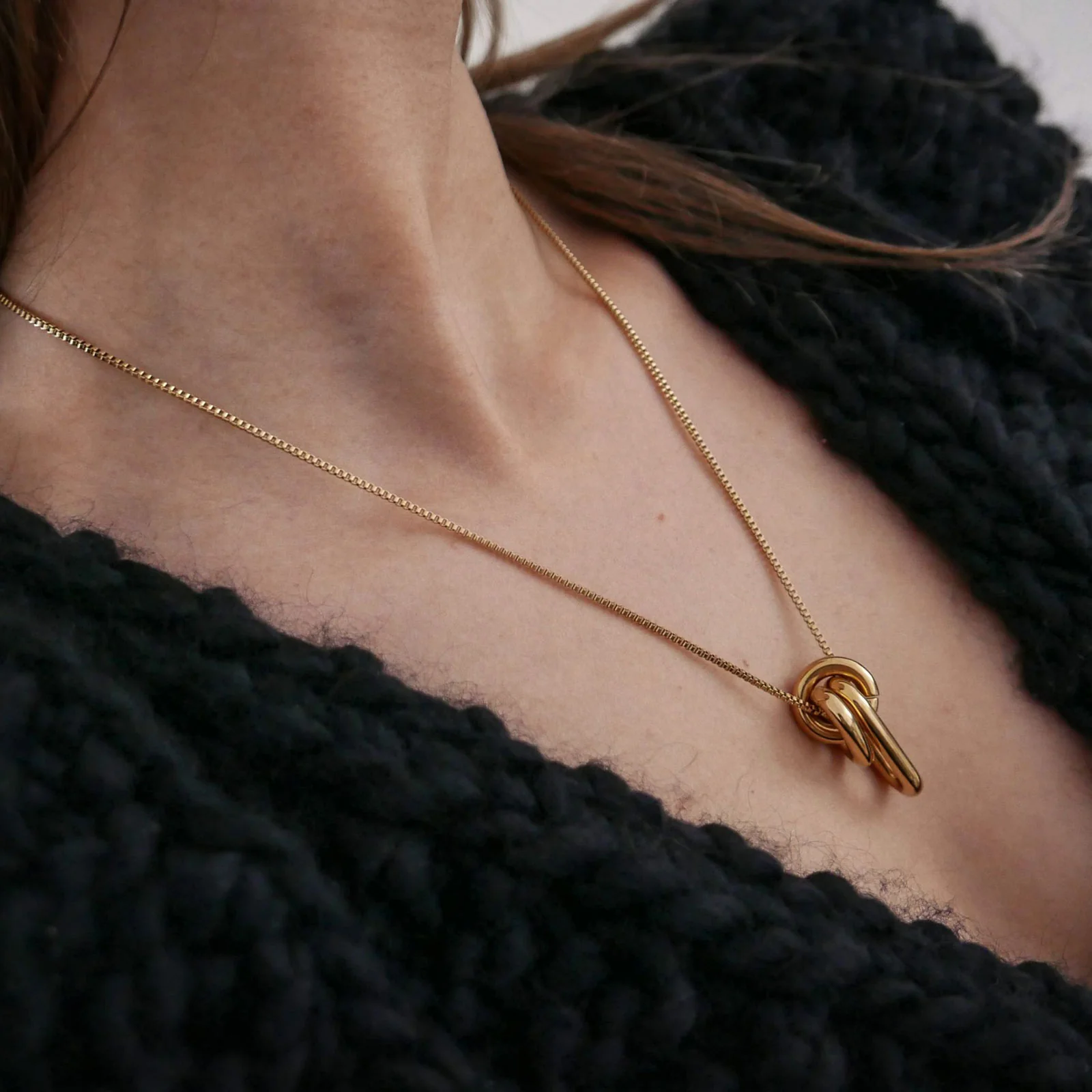 Linked Necklace gold - Image 4