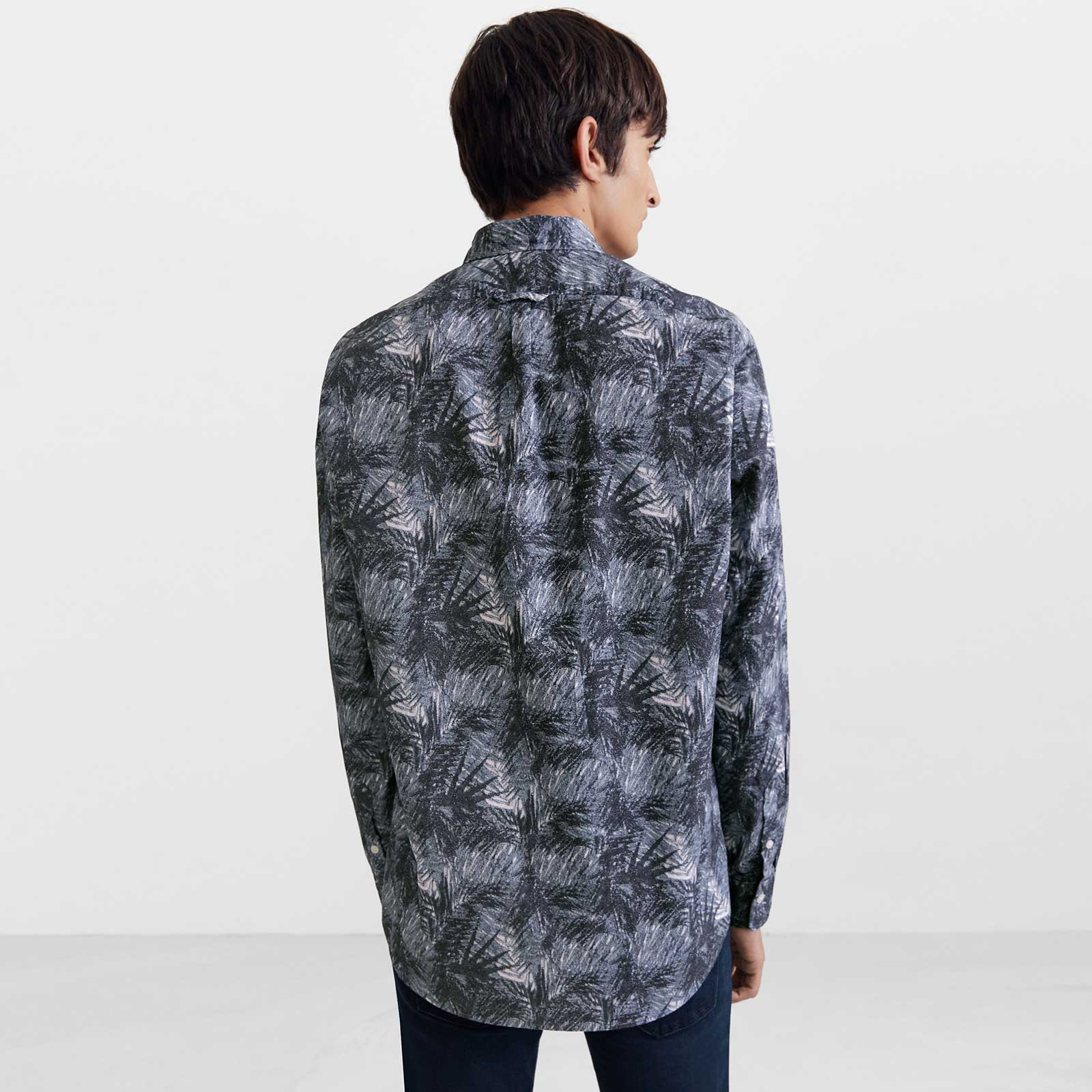 Loken Shirt dark blue painting - Image 3