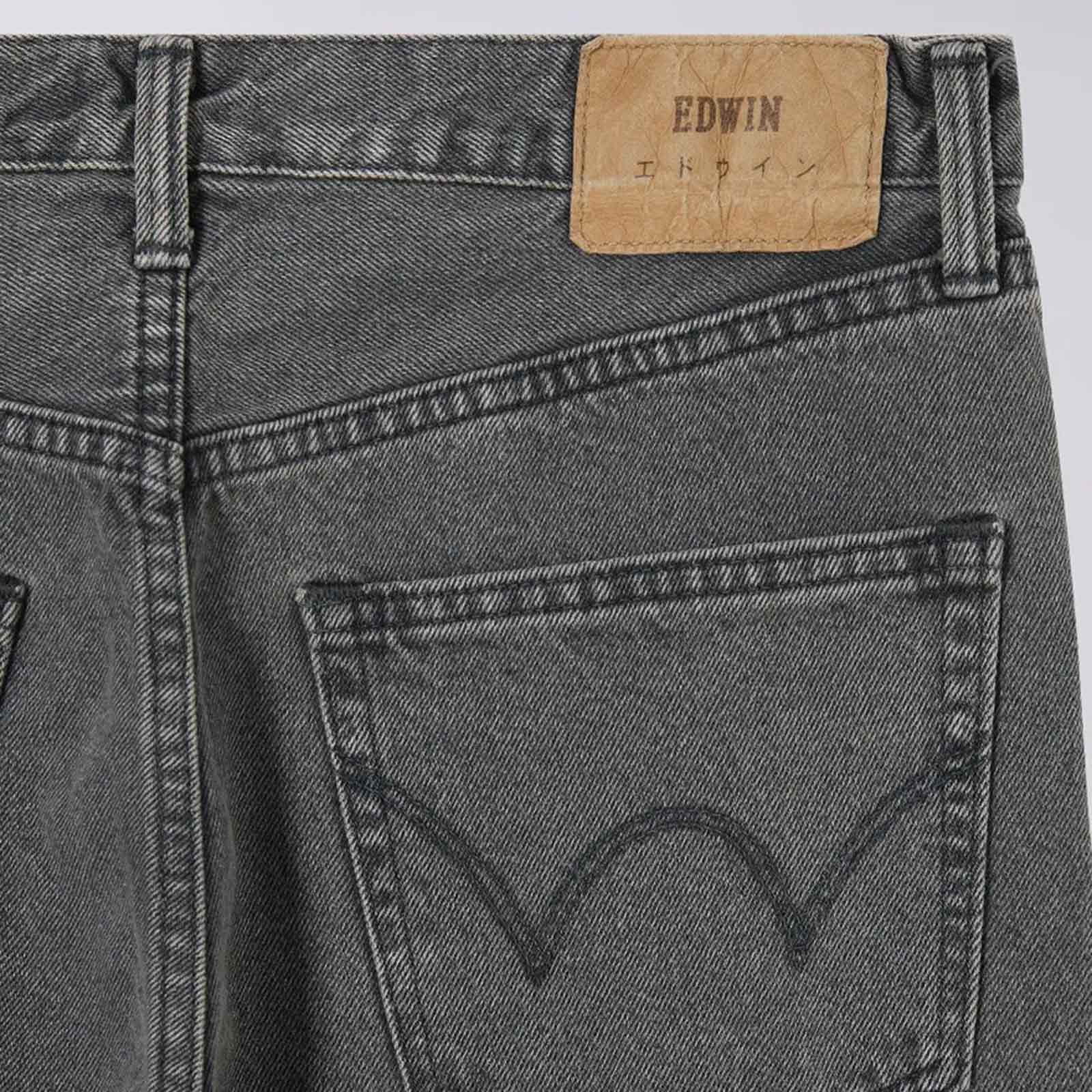 Loose Tapered Kaihara right hand black light used denim - Image 5