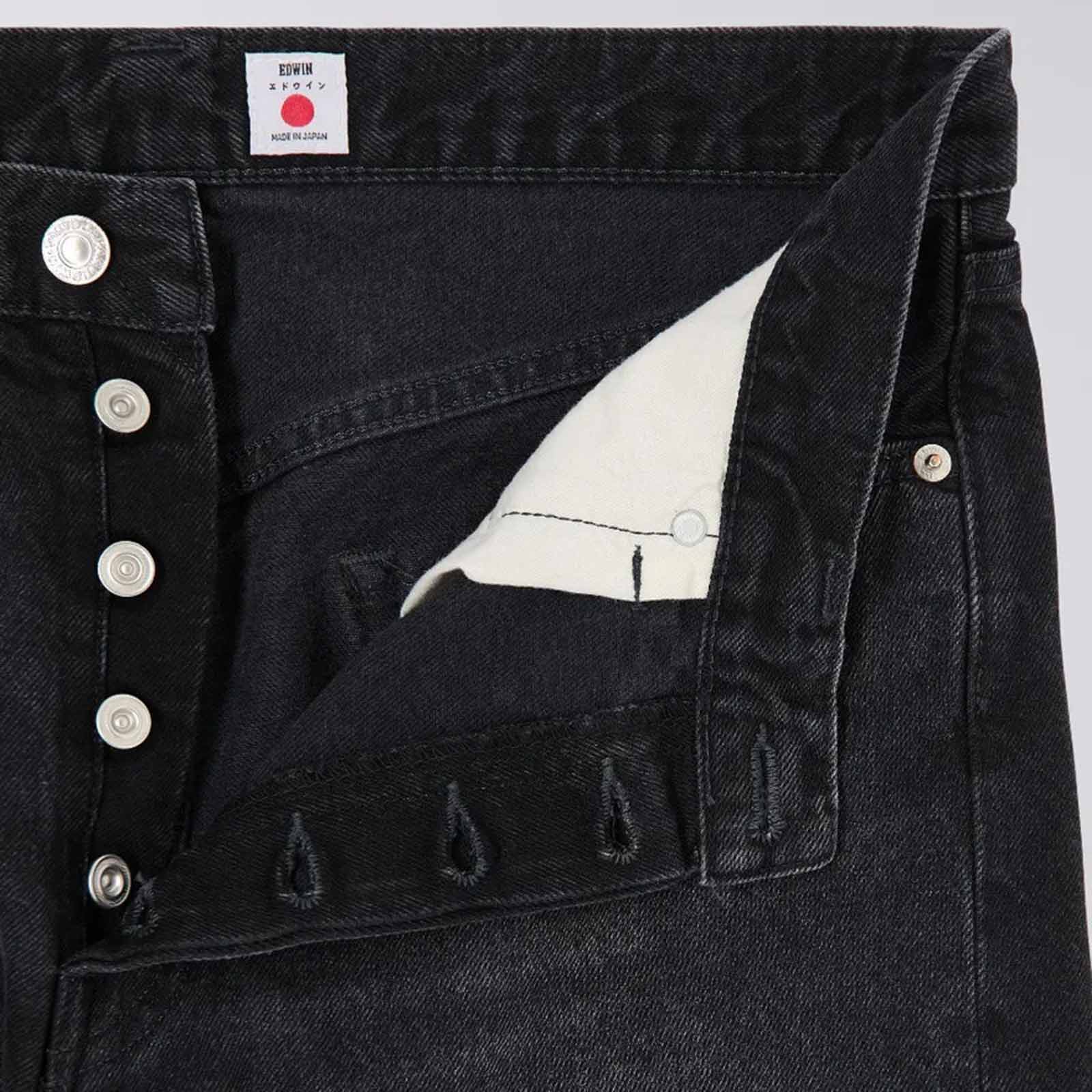 Loose Tapered Kaihara right hand black denim - Image 3