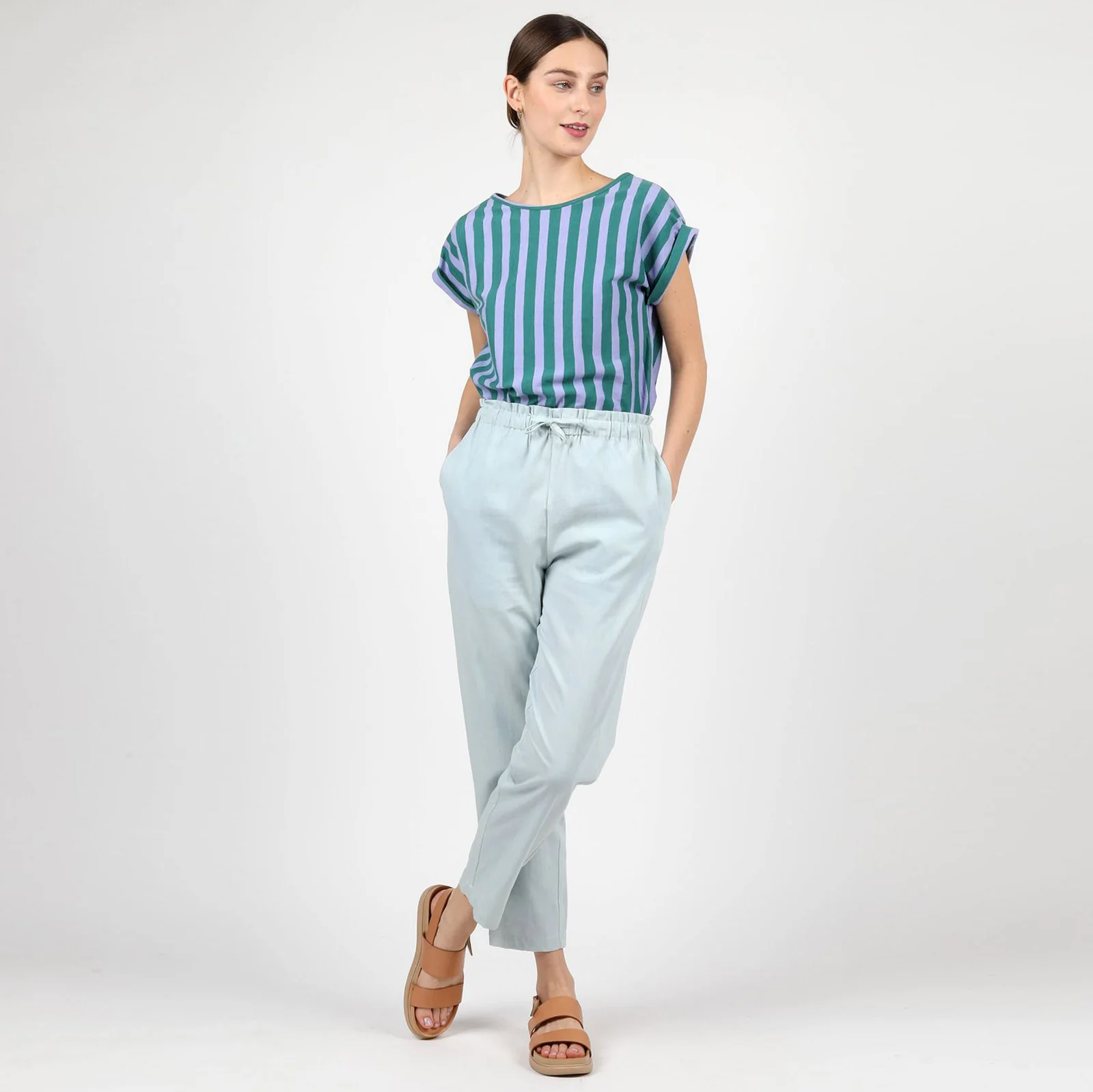 Lou Chambray Pants light denim - Image 2