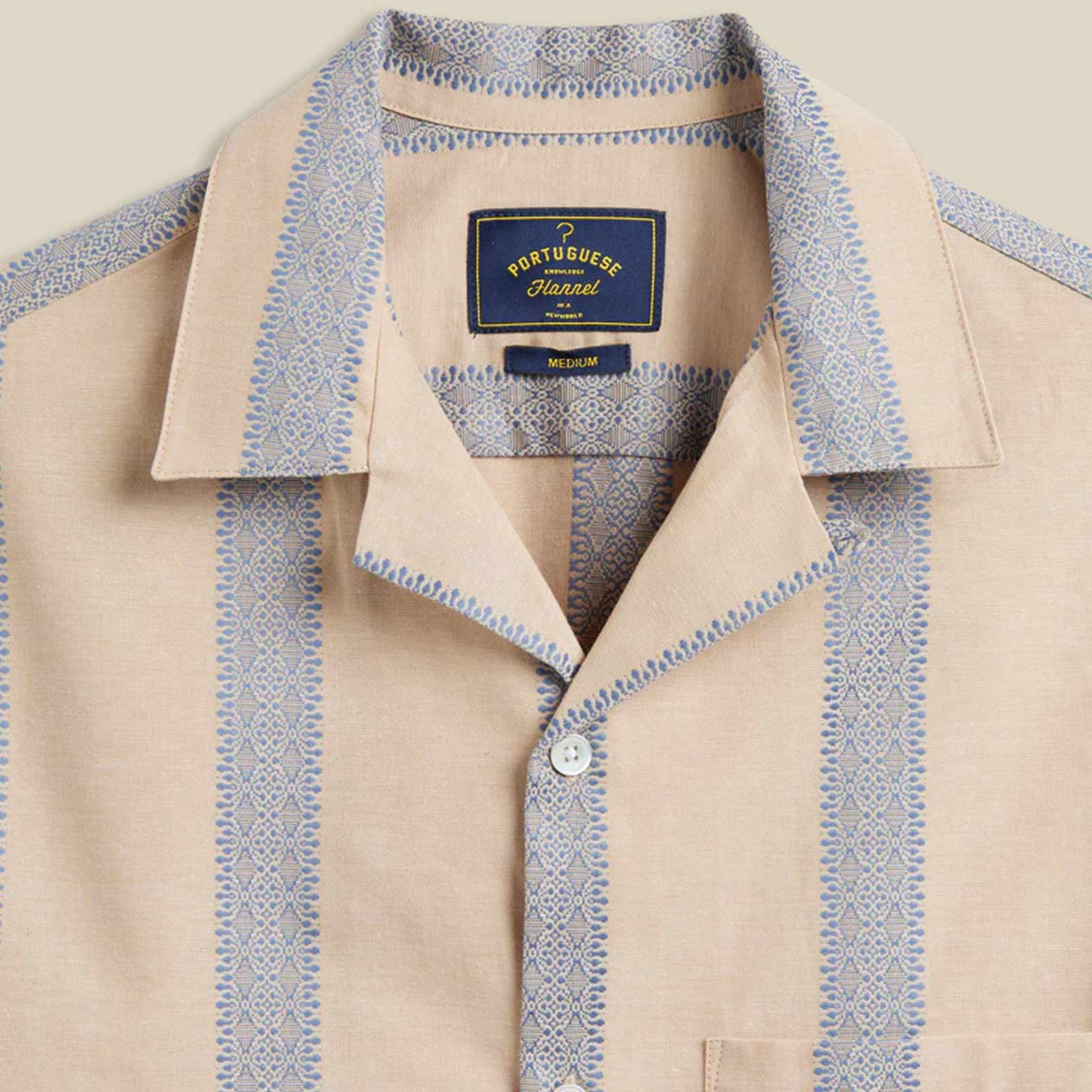 Lousada S/S Shirt sand/blue - Image 2