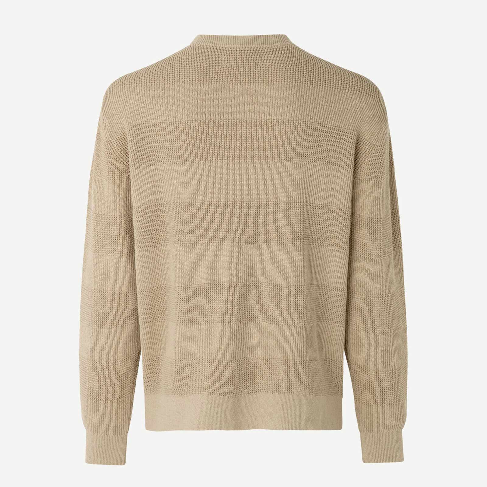 Lucas Crew Neck Jumper humus - Image 3