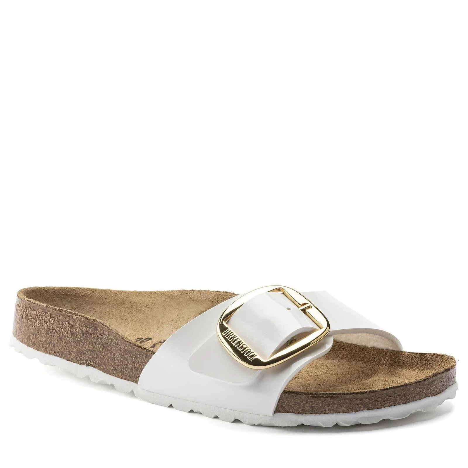 Madrid Big Buckle Narrow Fit Patent white - Image 4