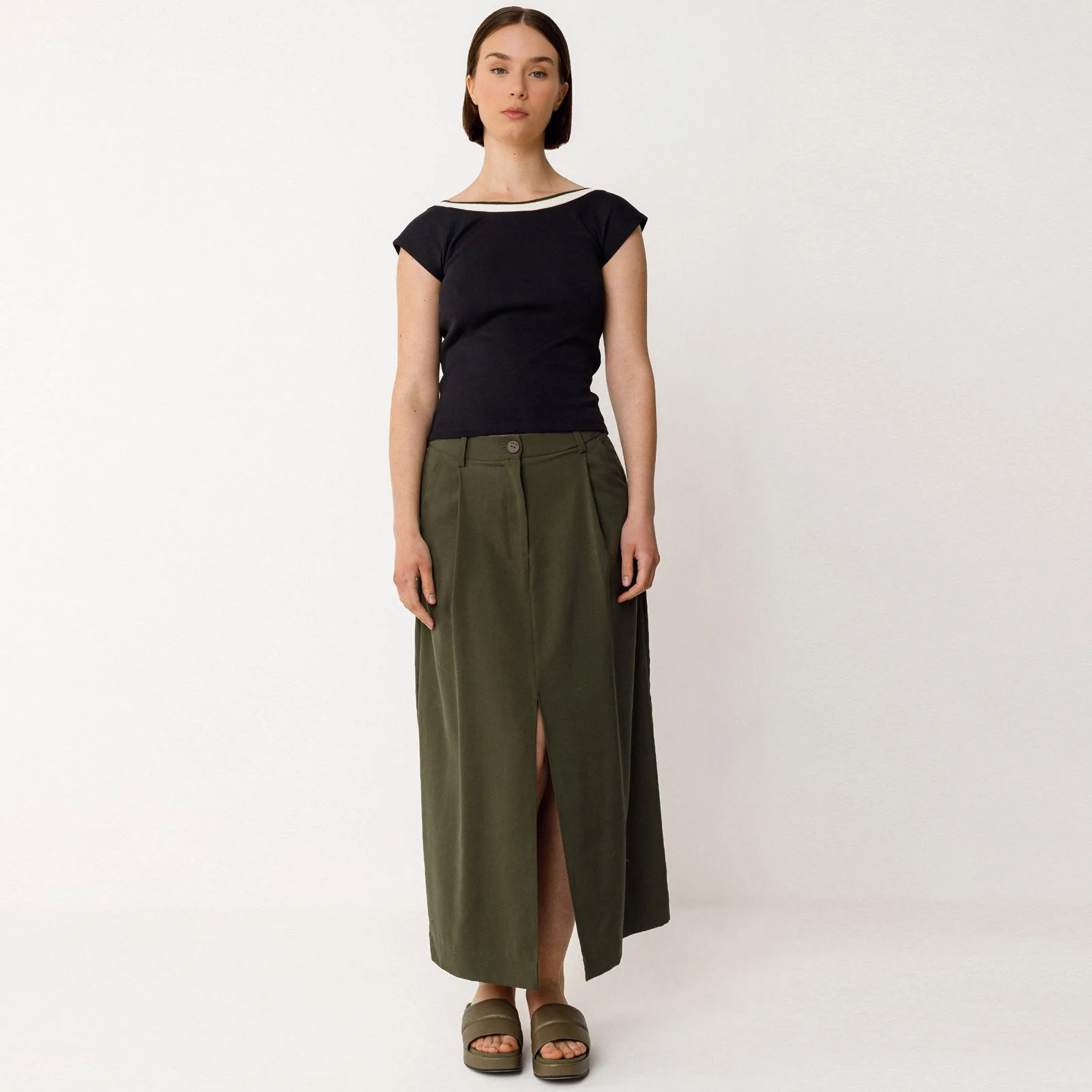 Maora Skirt bottle green