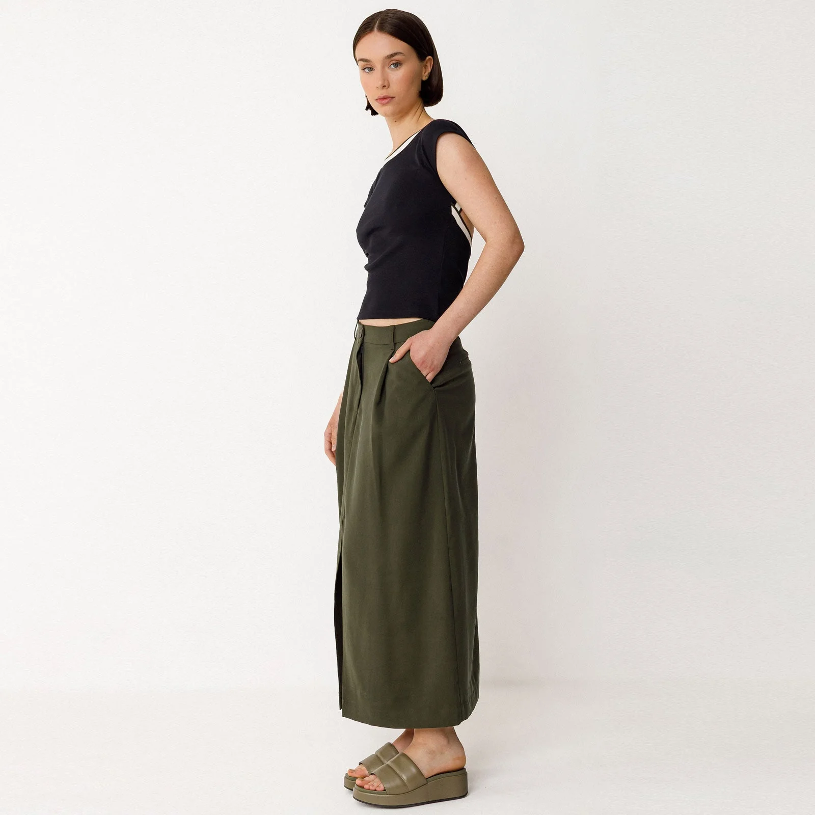 Maora Skirt bottle green - Image 3