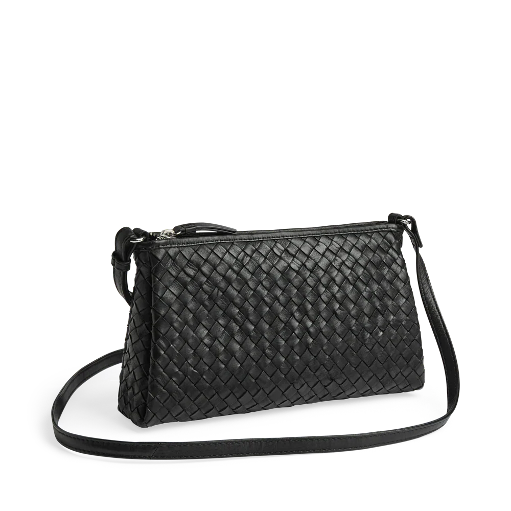 MarciMBG Weave Crossbody Bag black