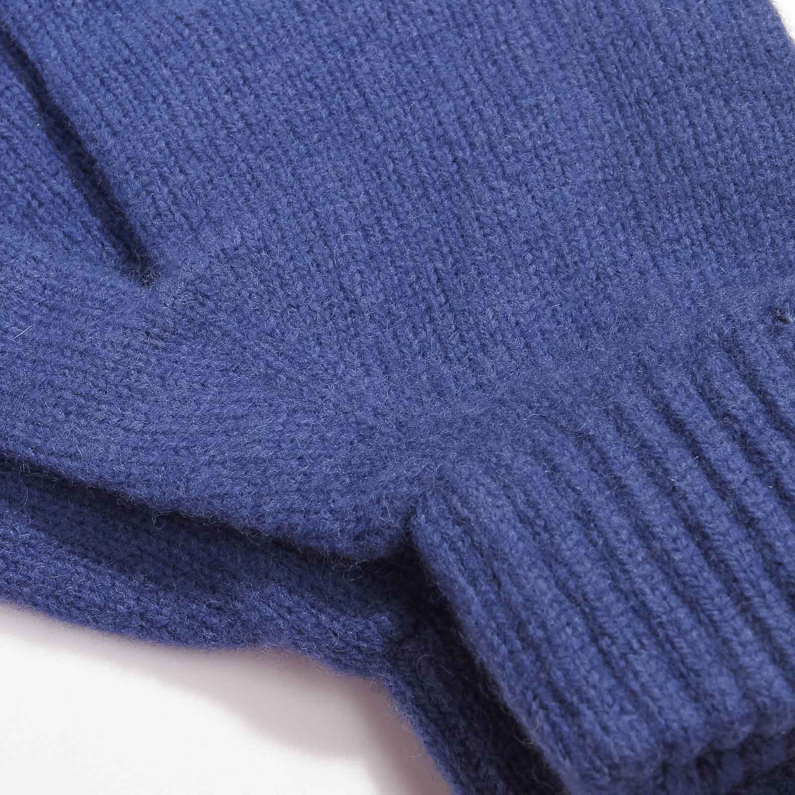 Merino Wool Gloves royal blue - Image 2
