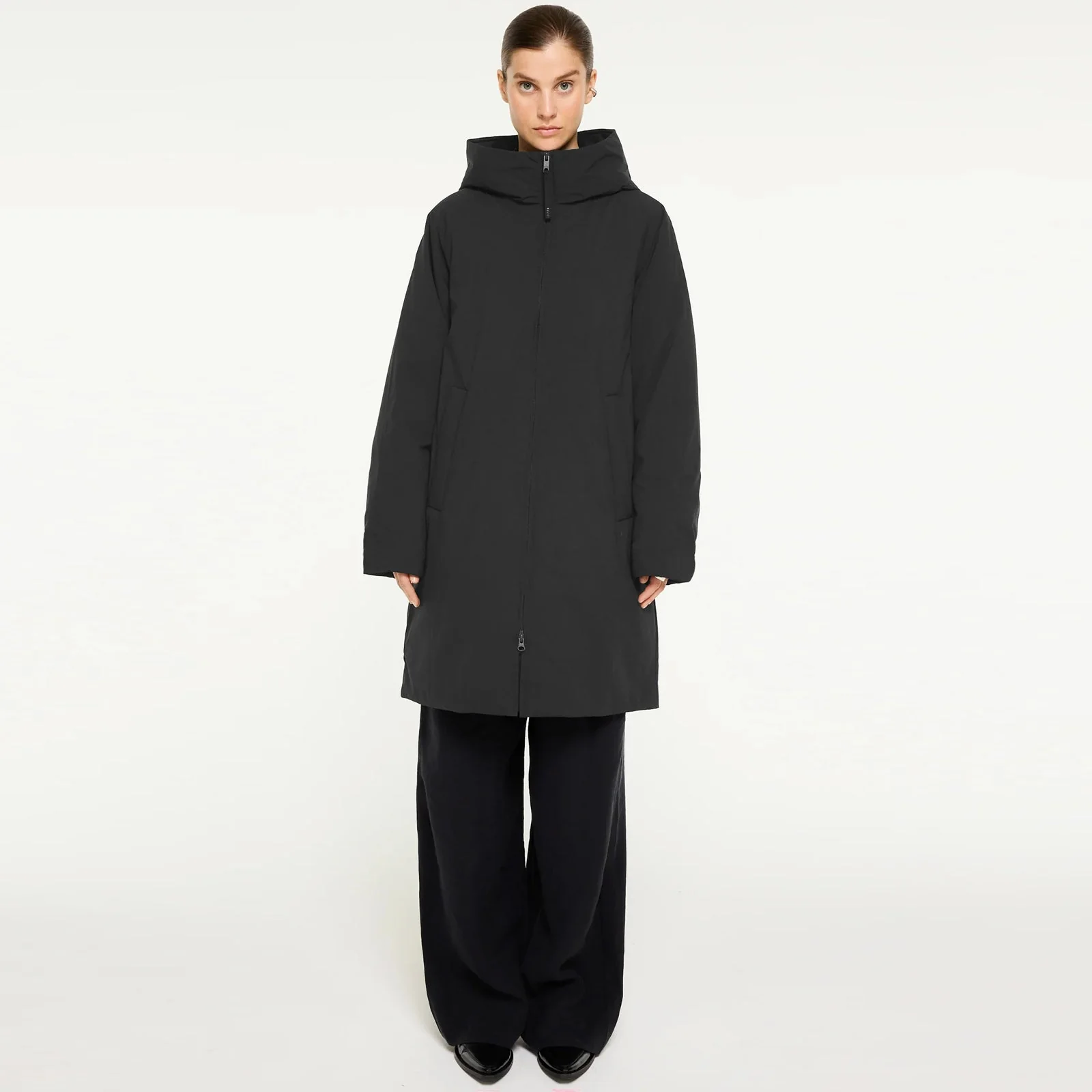 Milica Light Winter Jacket black - Image 4