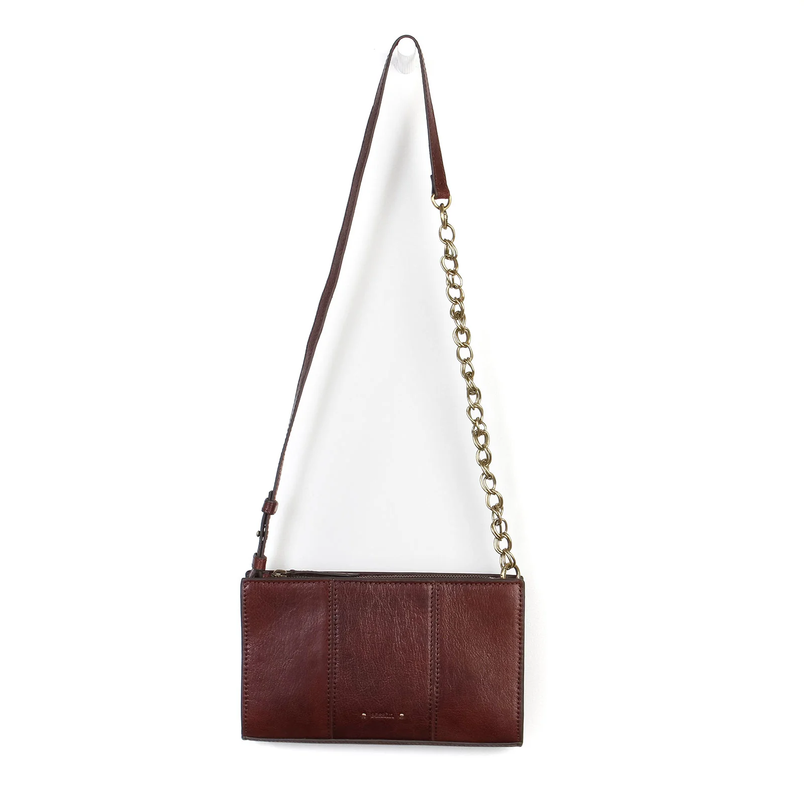 Mini Farawa Leather Bag burgundy - Image 3