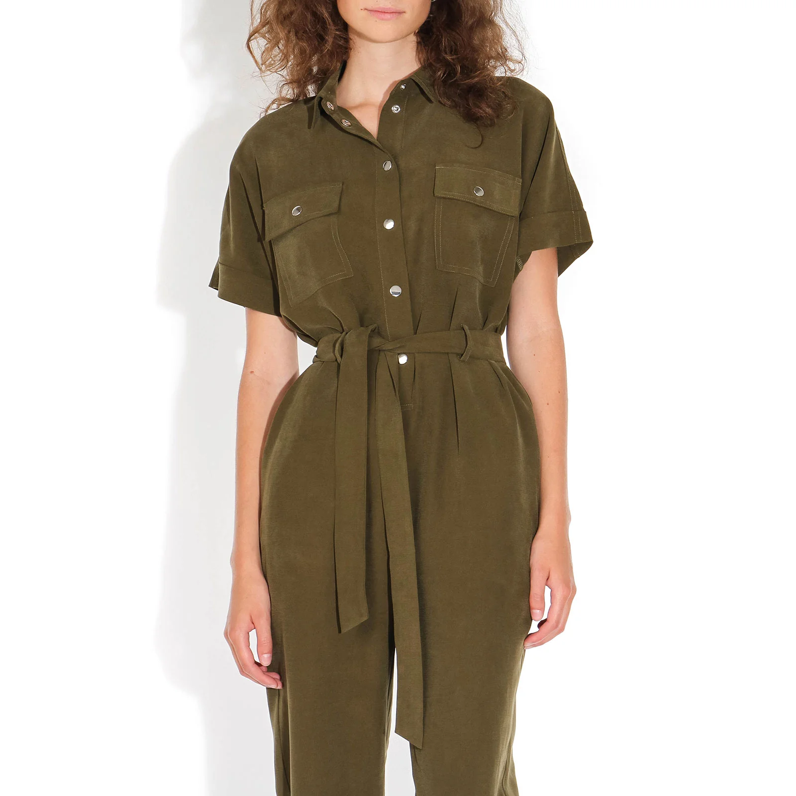 Evry Jumpsuit dark olive - Image 3