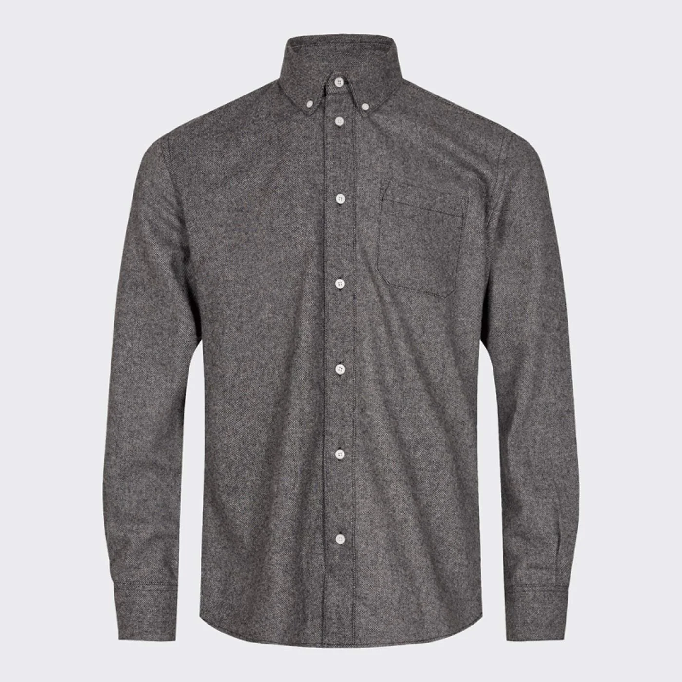 Zach Shirt black/grey melange - Image 3