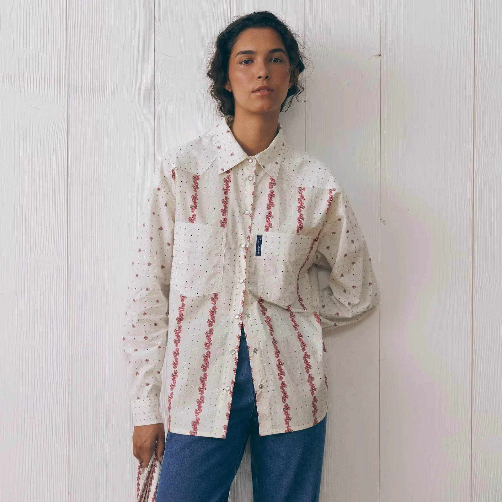 Monselet Flowers Shirt flowers patch print