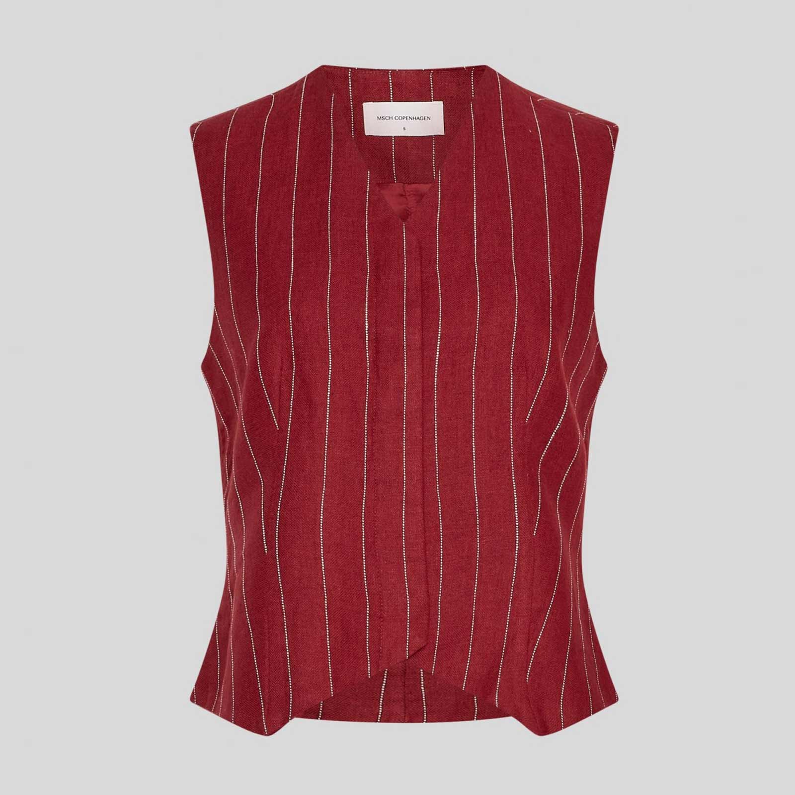 MSCHClaritte Waistcoat STP rhubarb/sand - Image 2
