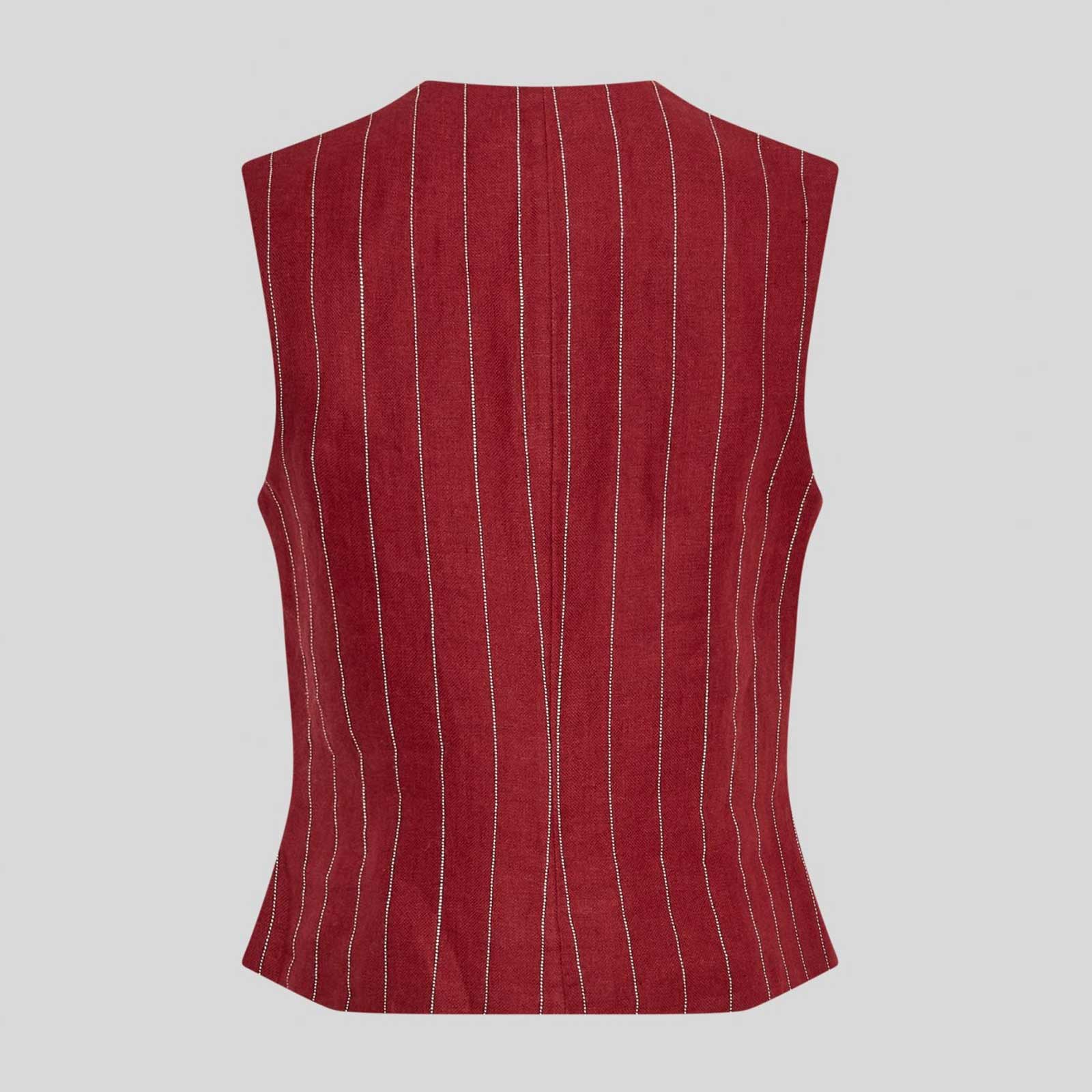MSCHClaritte Waistcoat STP rhubarb/sand - Image 3