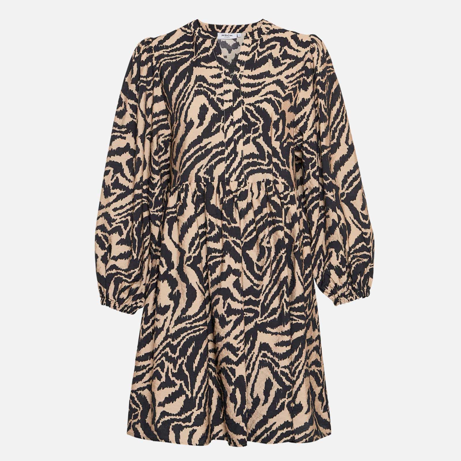 MSCHFelixie Taila Dress AOP black zebra - Image 2