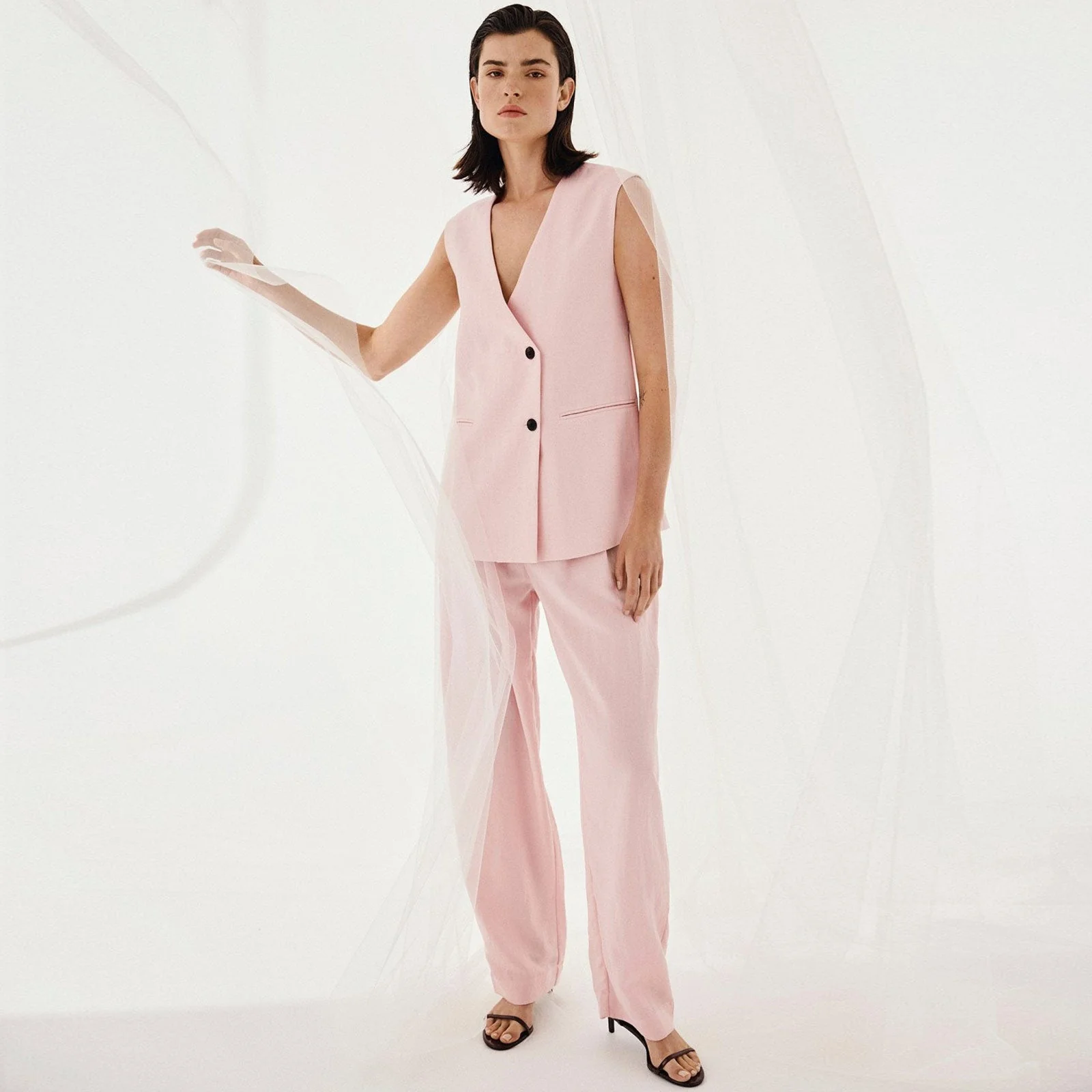 MSCHFranciska Waistcoat lotus melange
