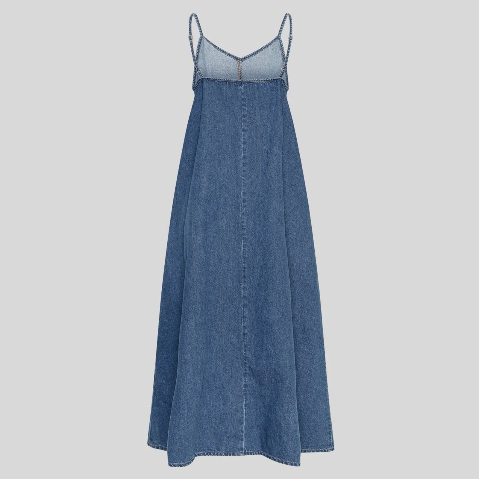 MSCHJolene Elena Strap Dress mid blue wash - Image 3