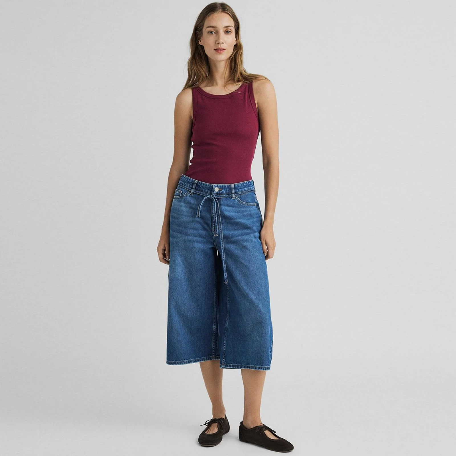 MSCHKine Lis Culotte Jeans mid blue wash