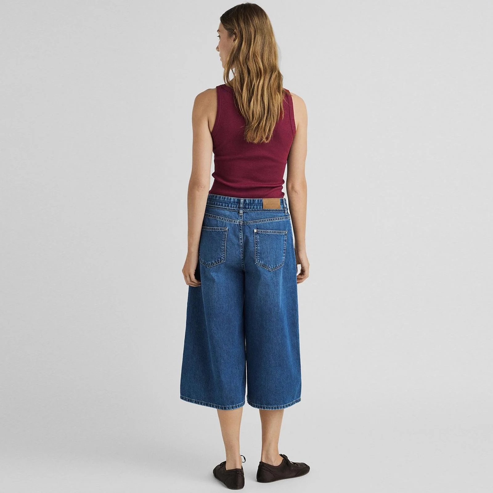 MSCHKine Lis Culotte Jeans mid blue wash - Image 2